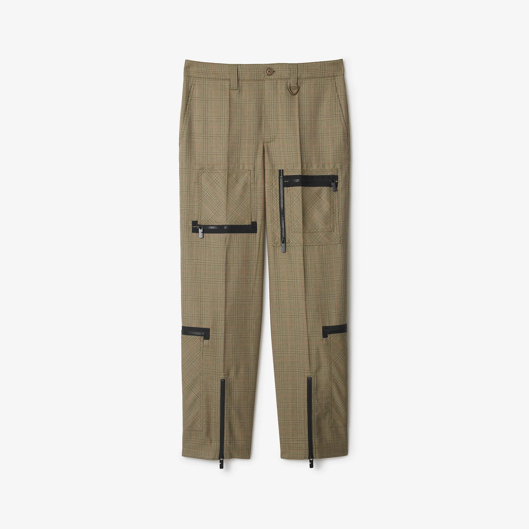 Check Wool Trousers