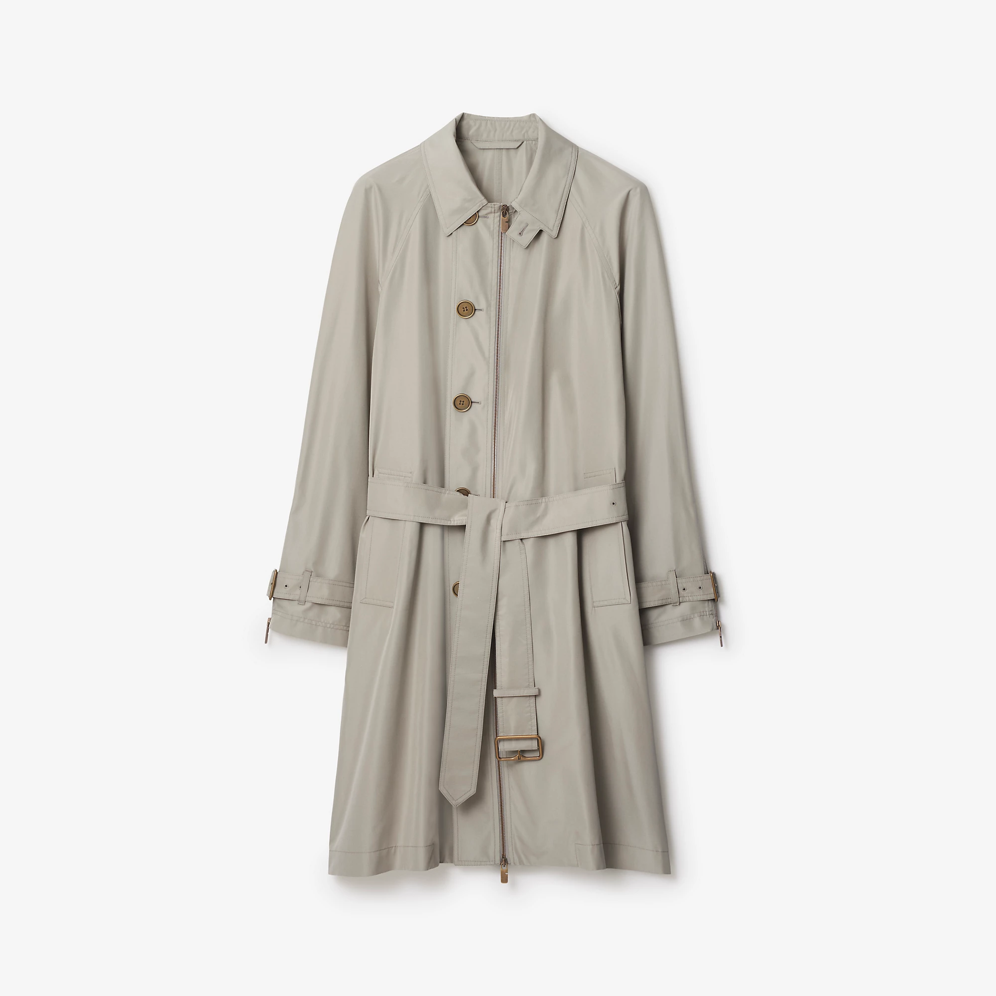 Long Silk Car Coat