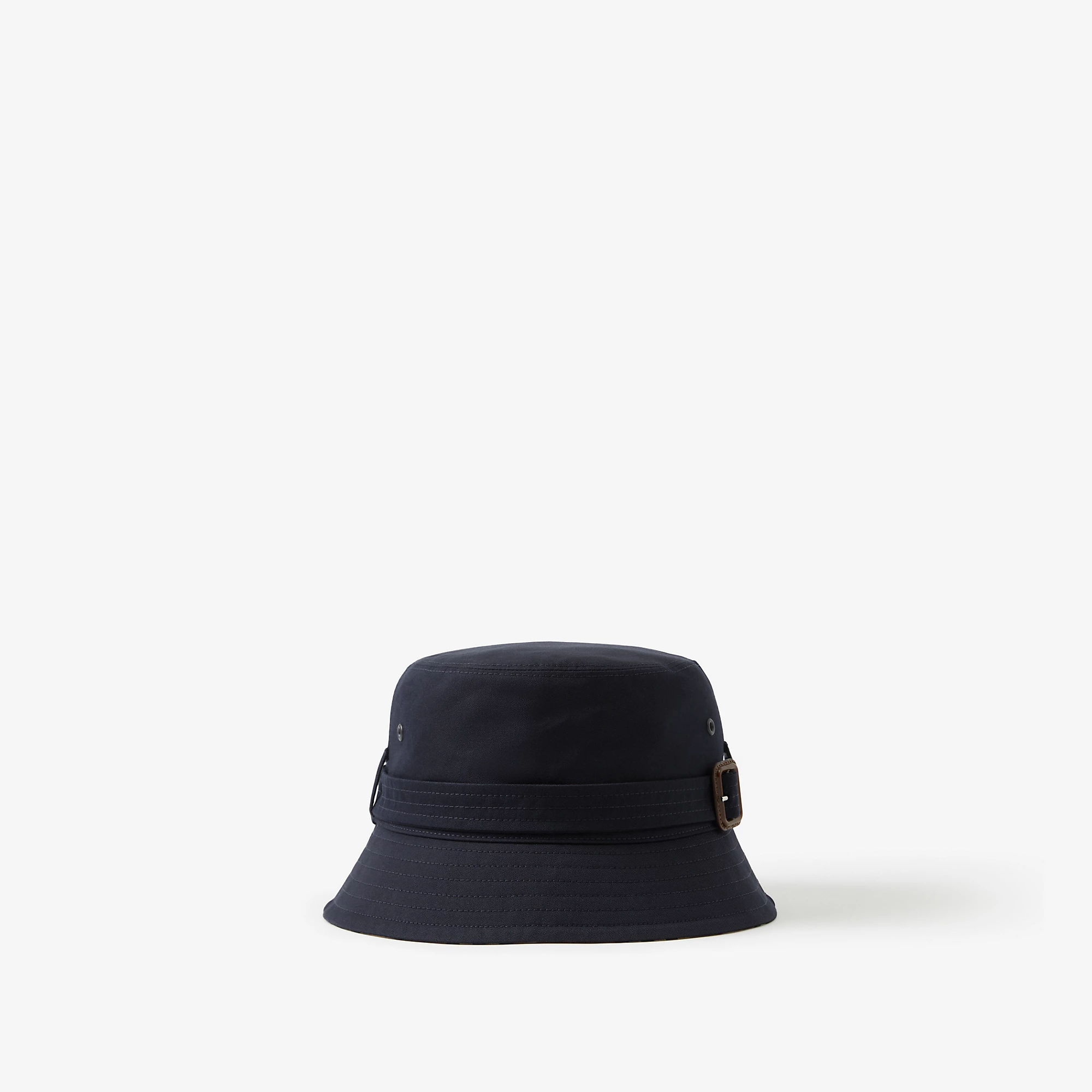 Cotton Gabardine Belted Bucket Hat
