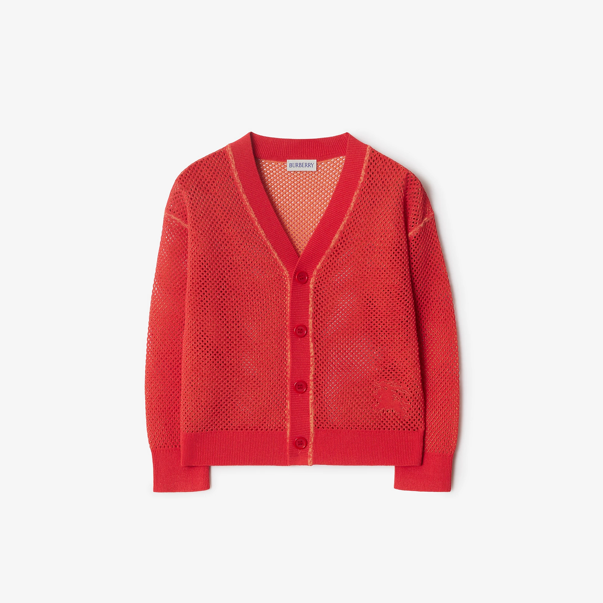 Cotton Nylon Mesh Cardigan
