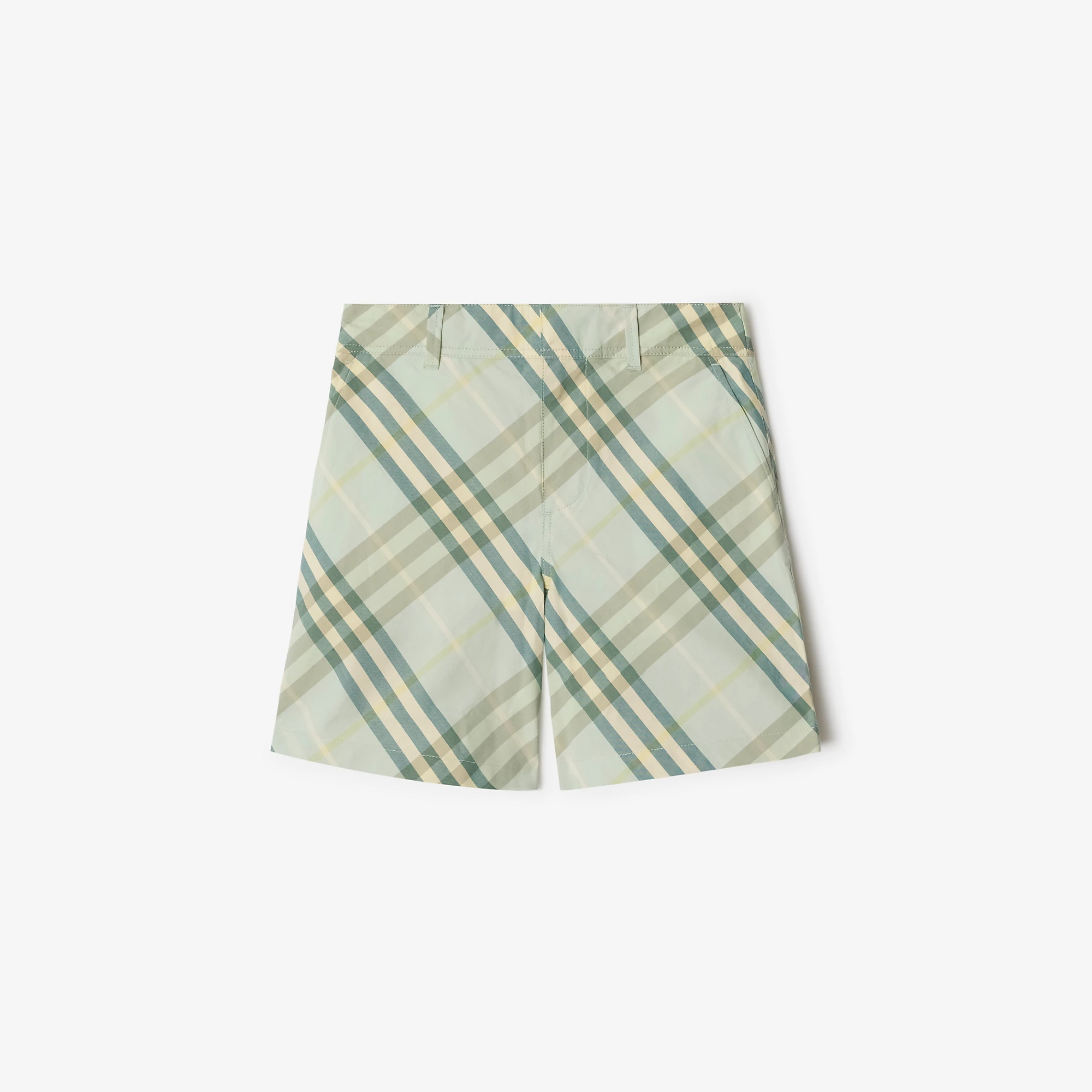 Check Cotton Shorts