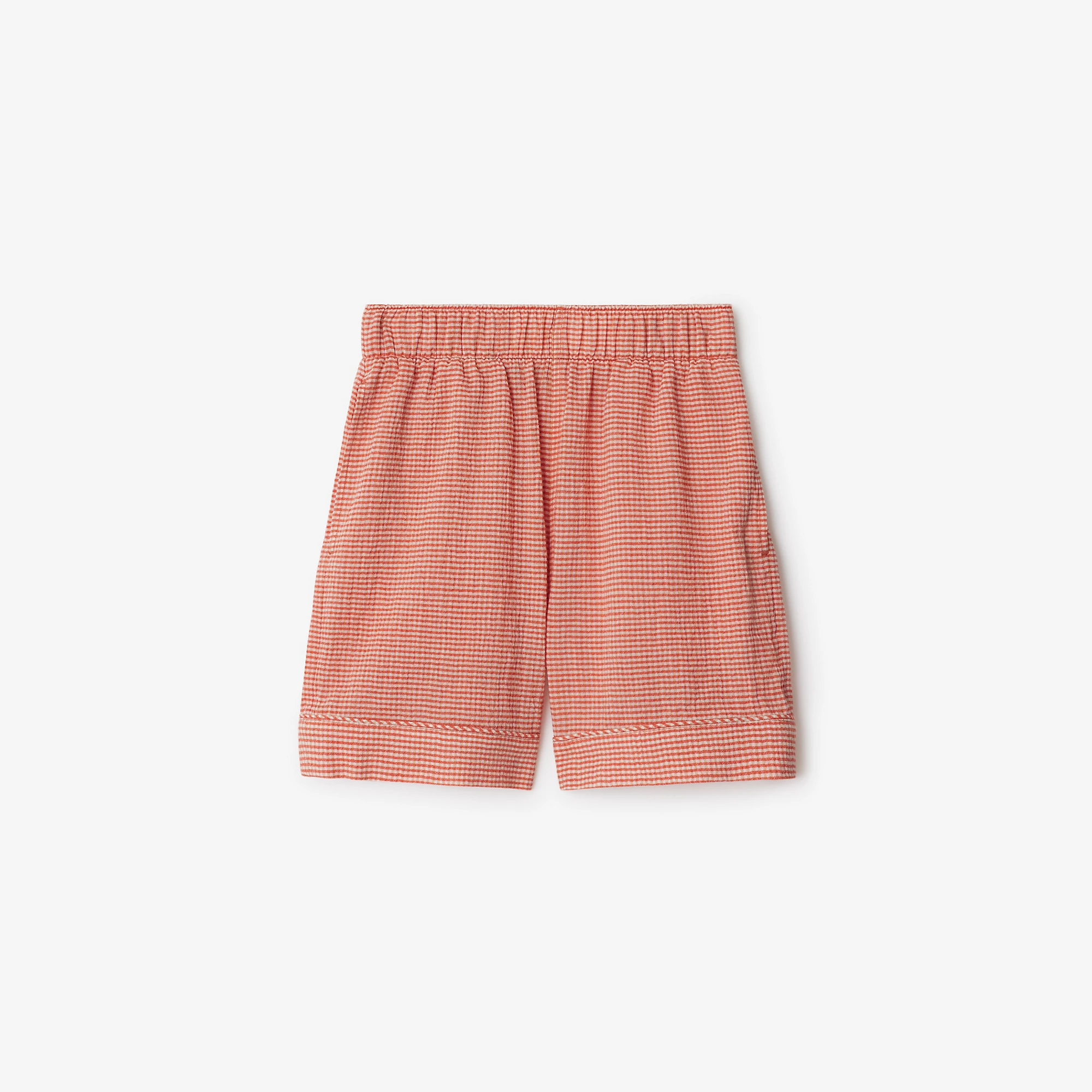 Gingham Cotton Shorts