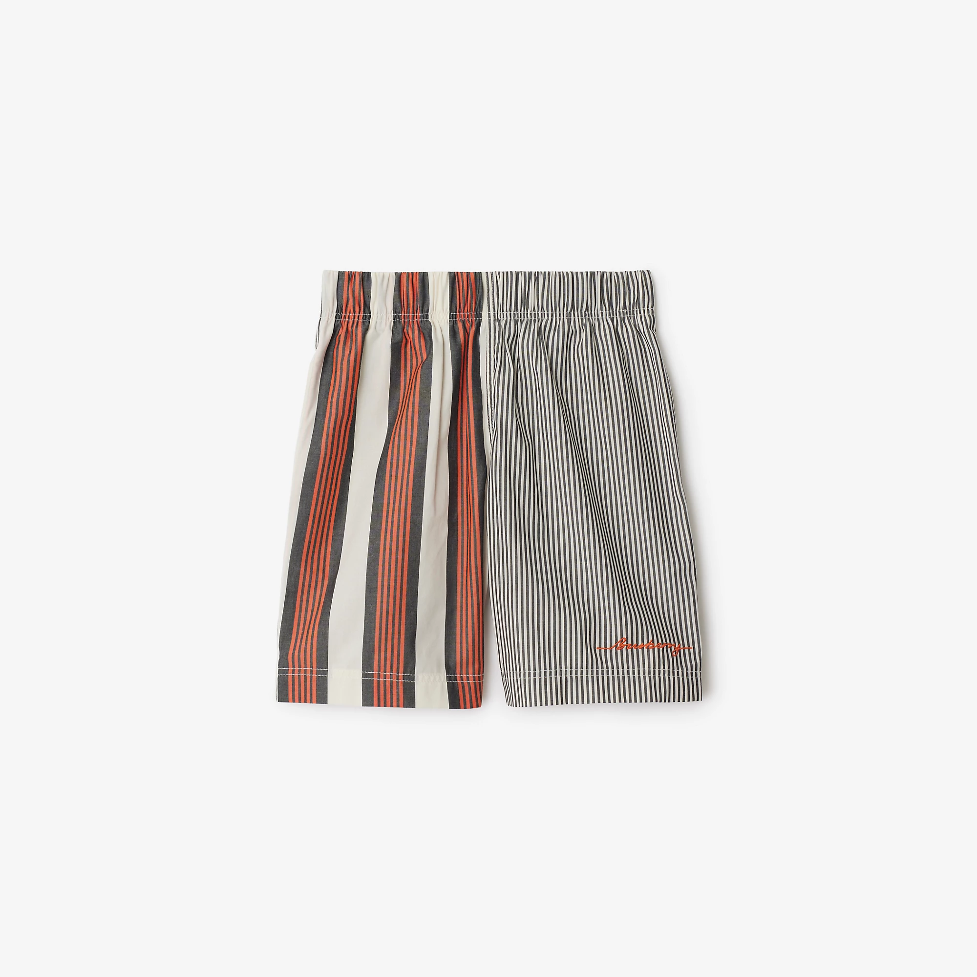 Striped Cotton Shorts