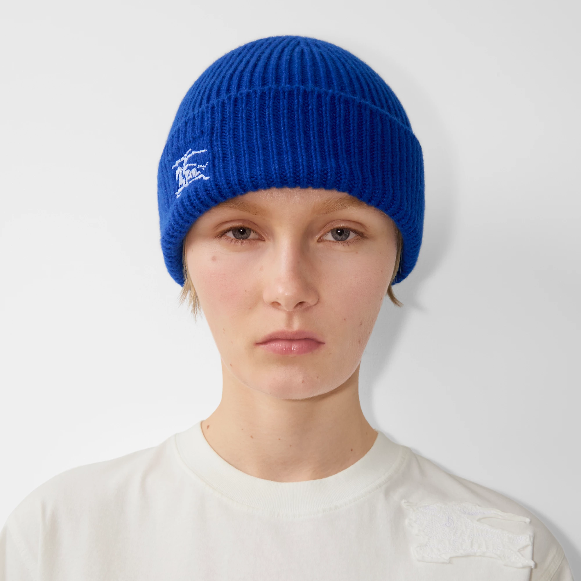 Ribbed Cashmere Beanie