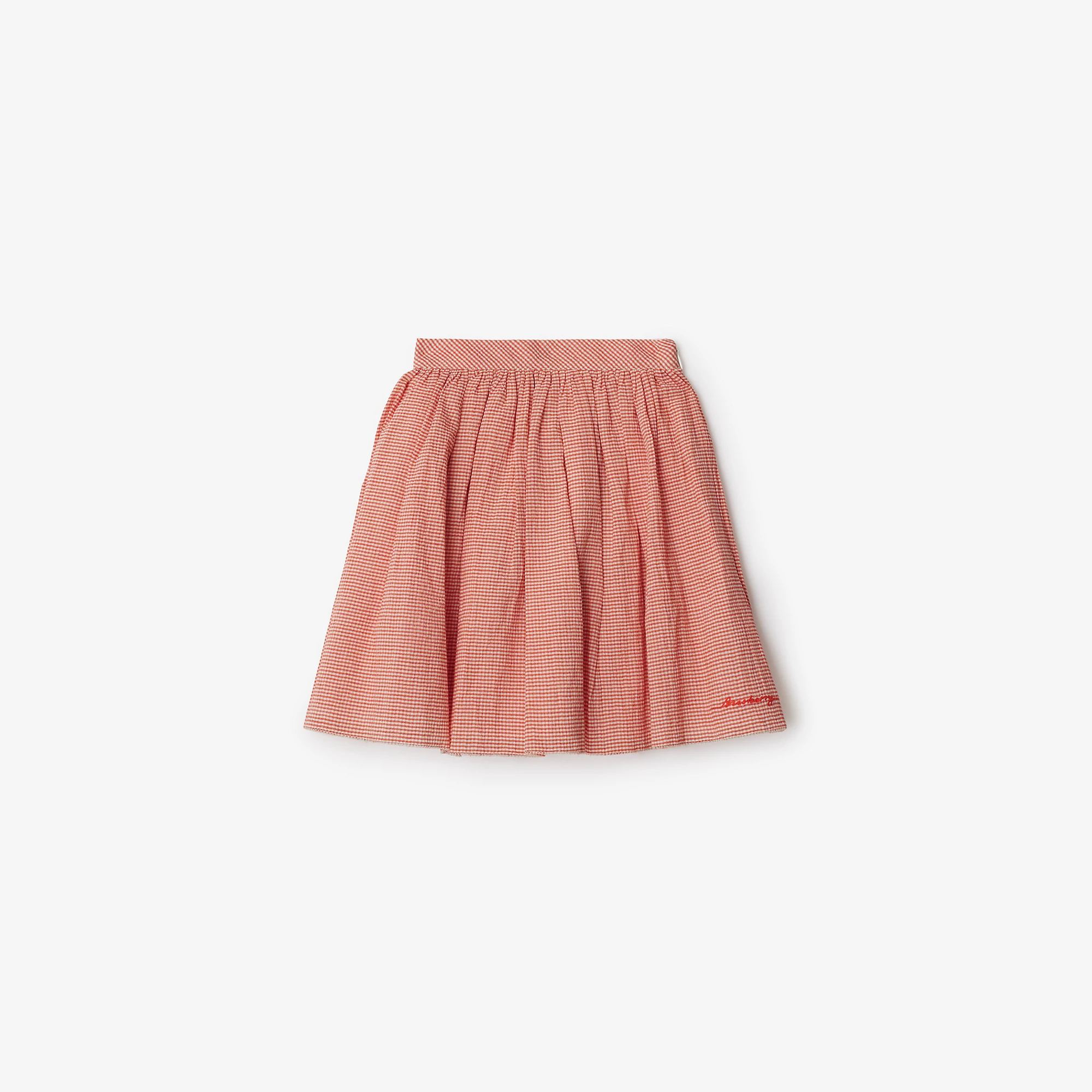 Gingham Cotton Skirt