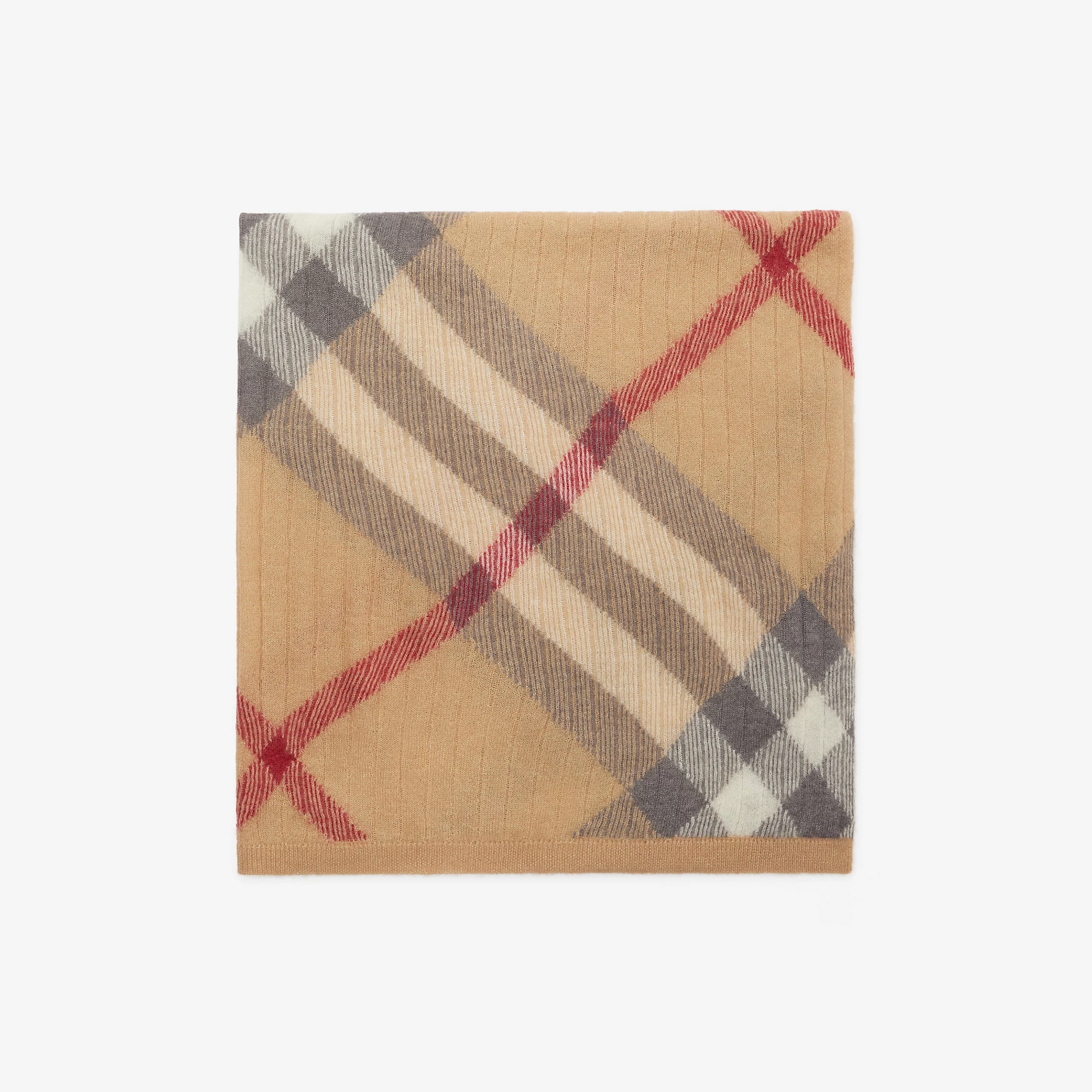 Check Alpaca Wool Silk Blend Baby Blanket