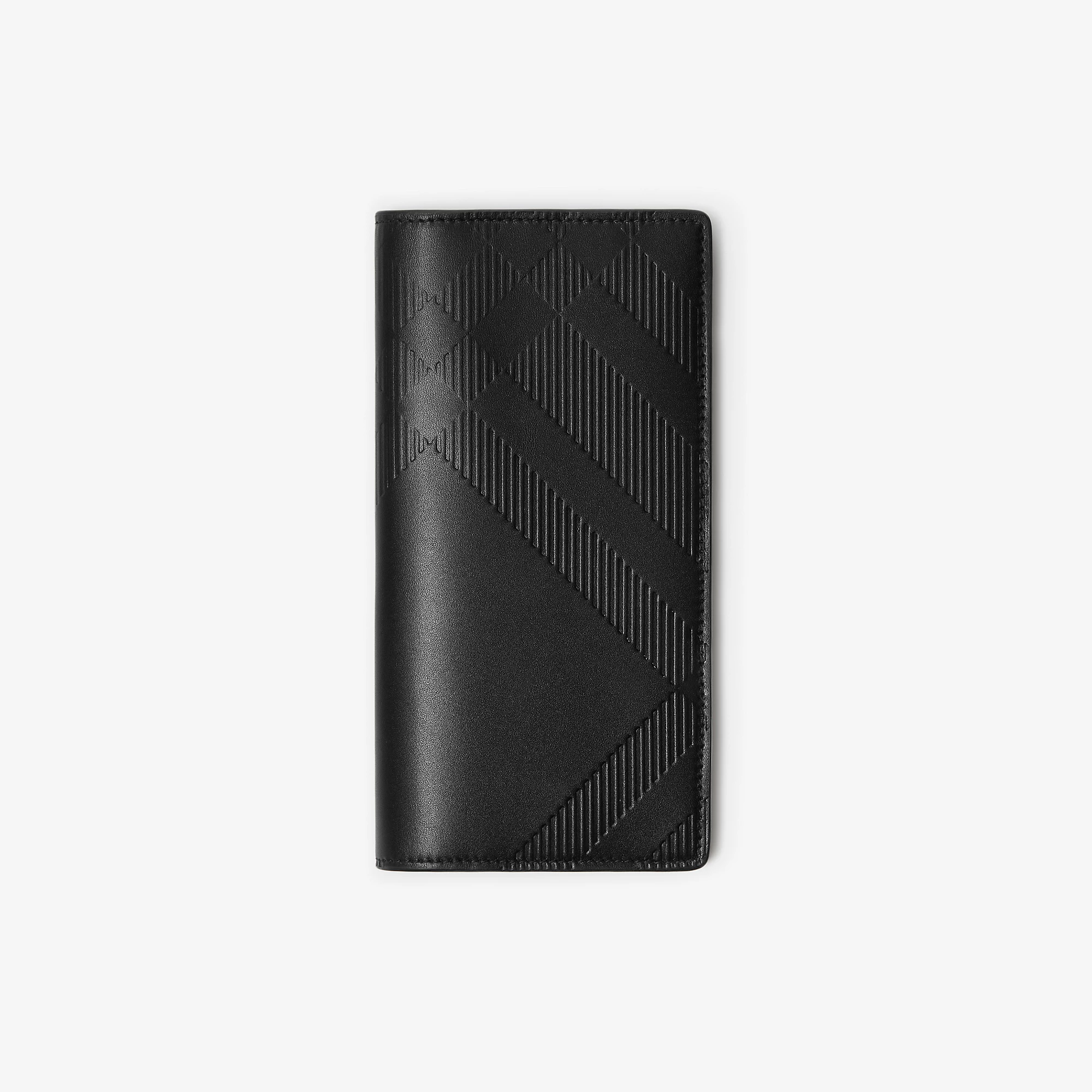 Embossed Check Continental Wallet
