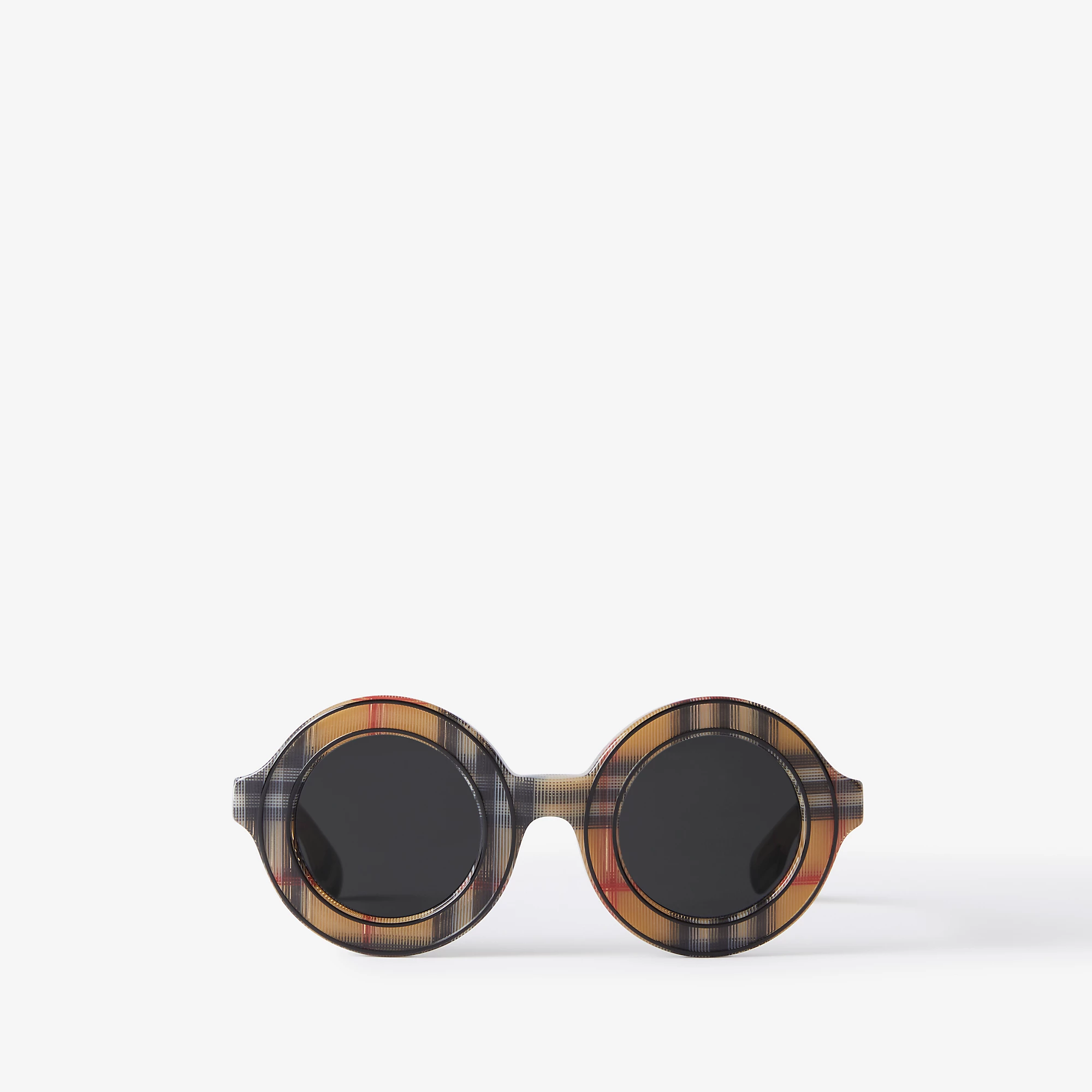 Check Round Sunglasses