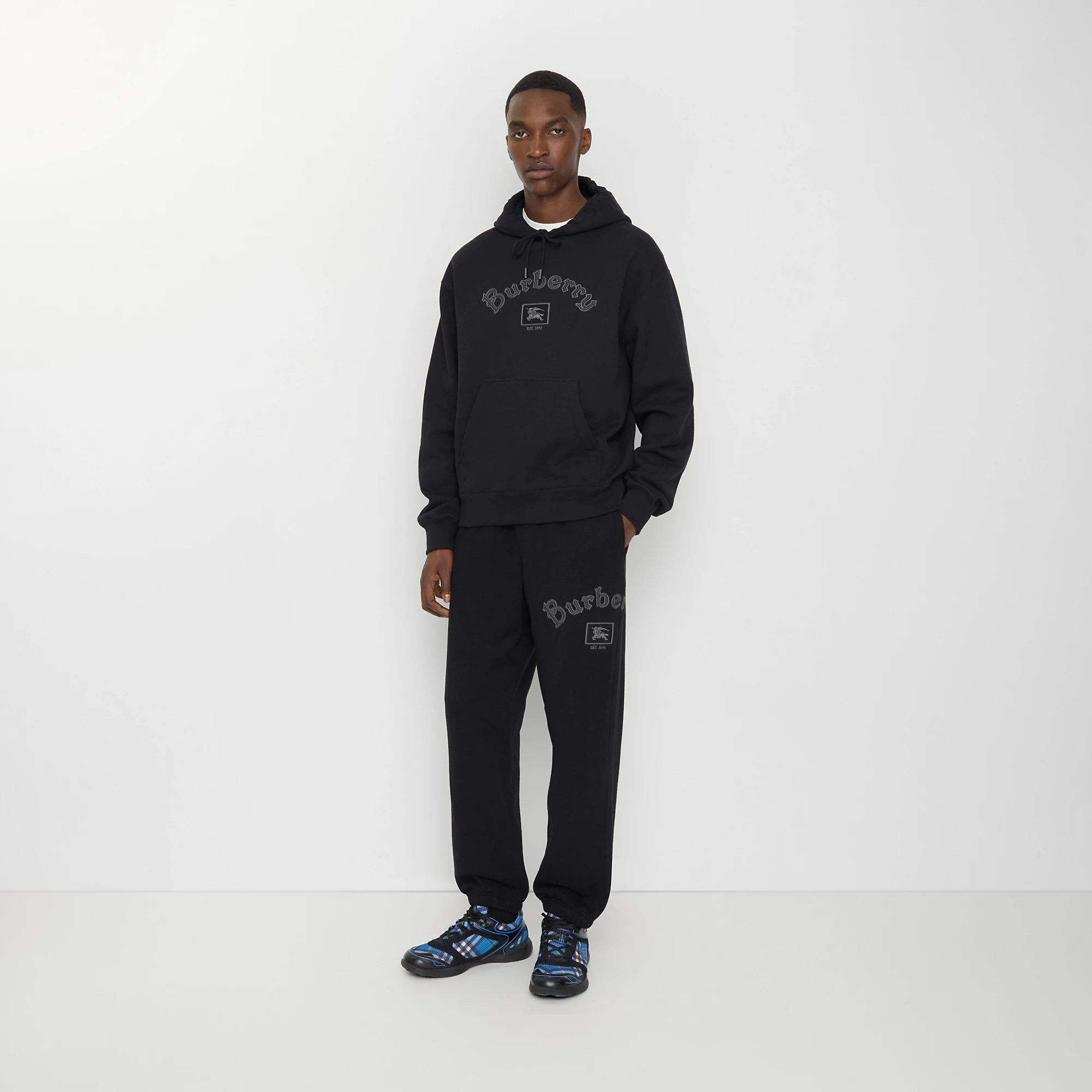 Gothic Logo Cotton Jogging Pants