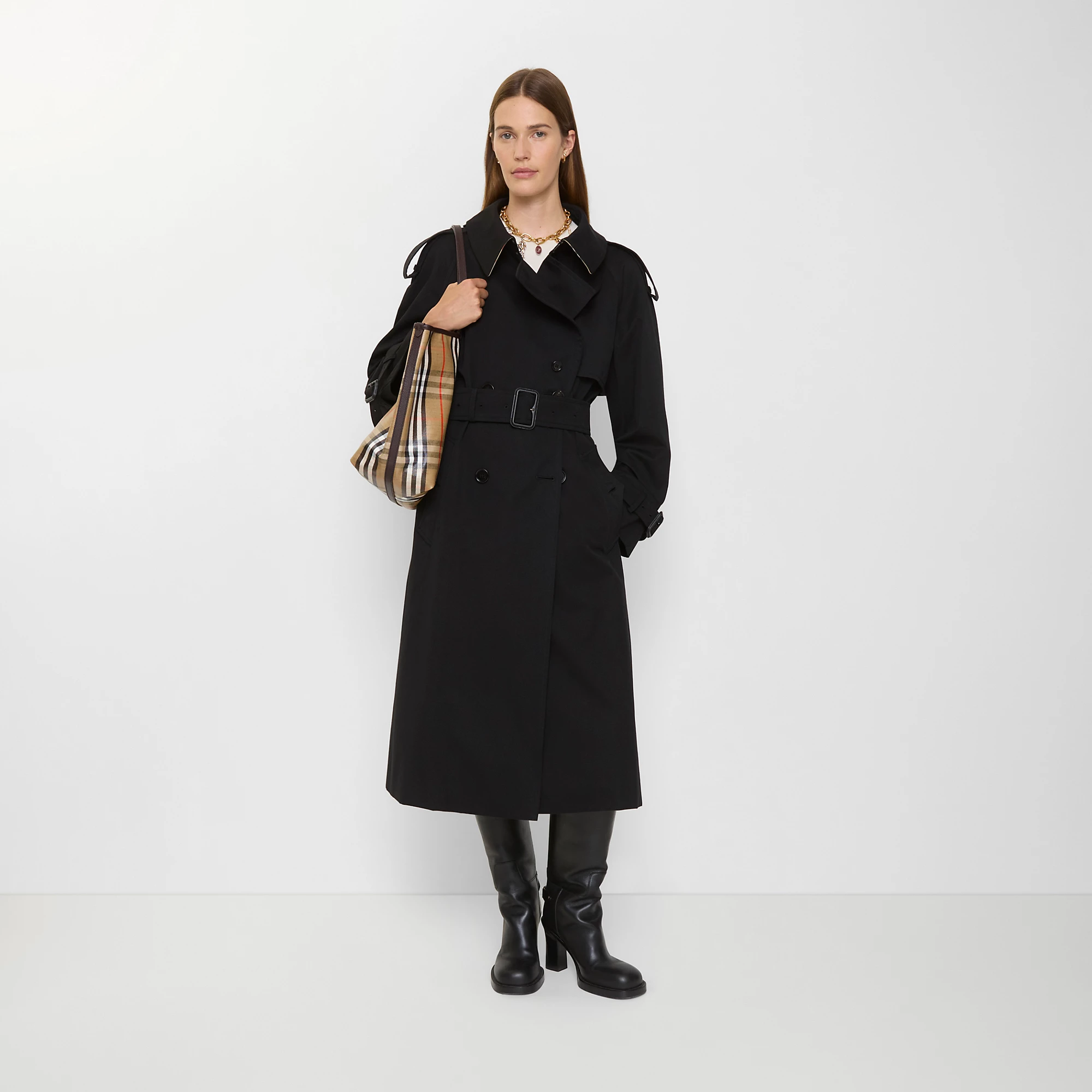 Long Gabardine Fitzrovia Trench Coat
