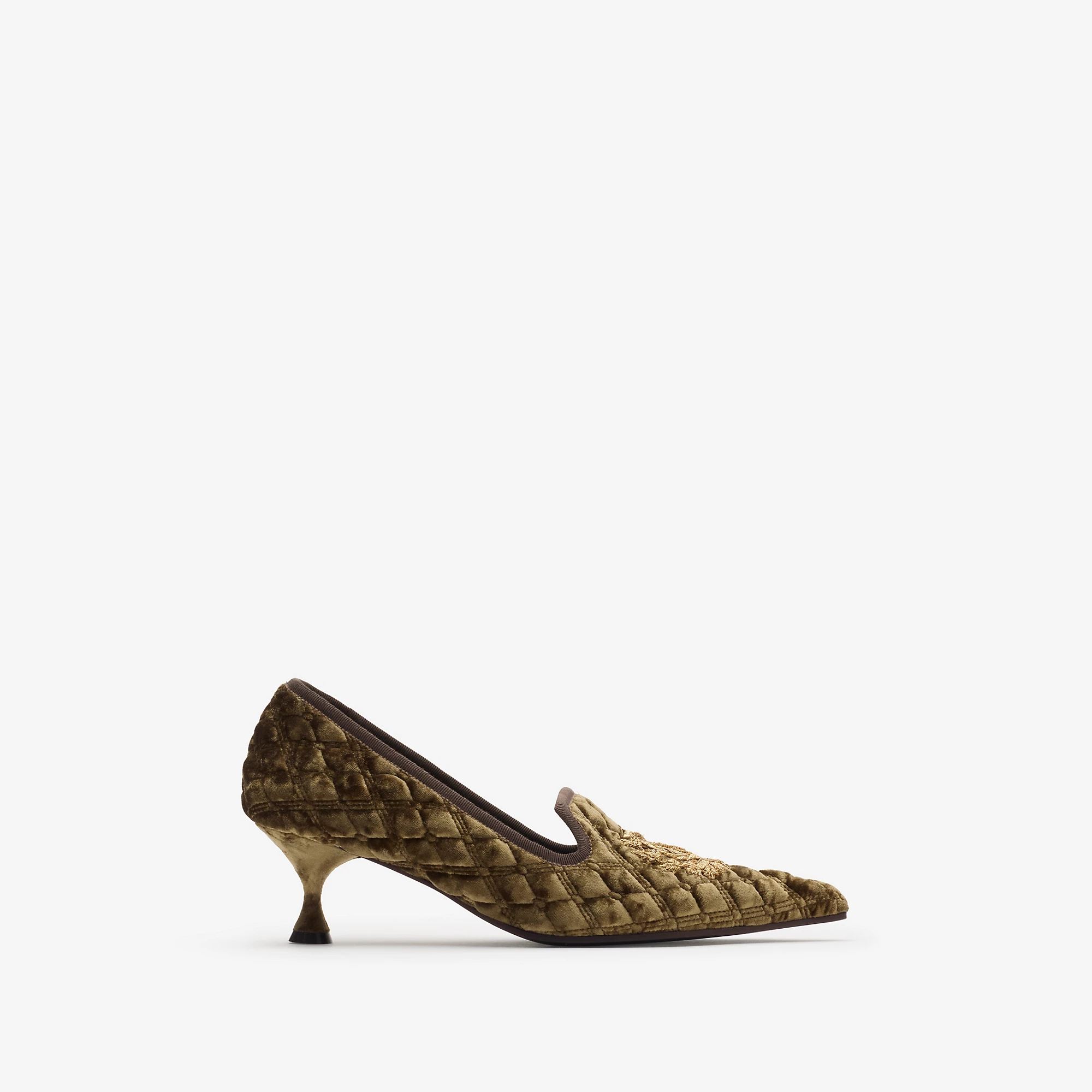Quilted Velvet Cameo Slippersâ