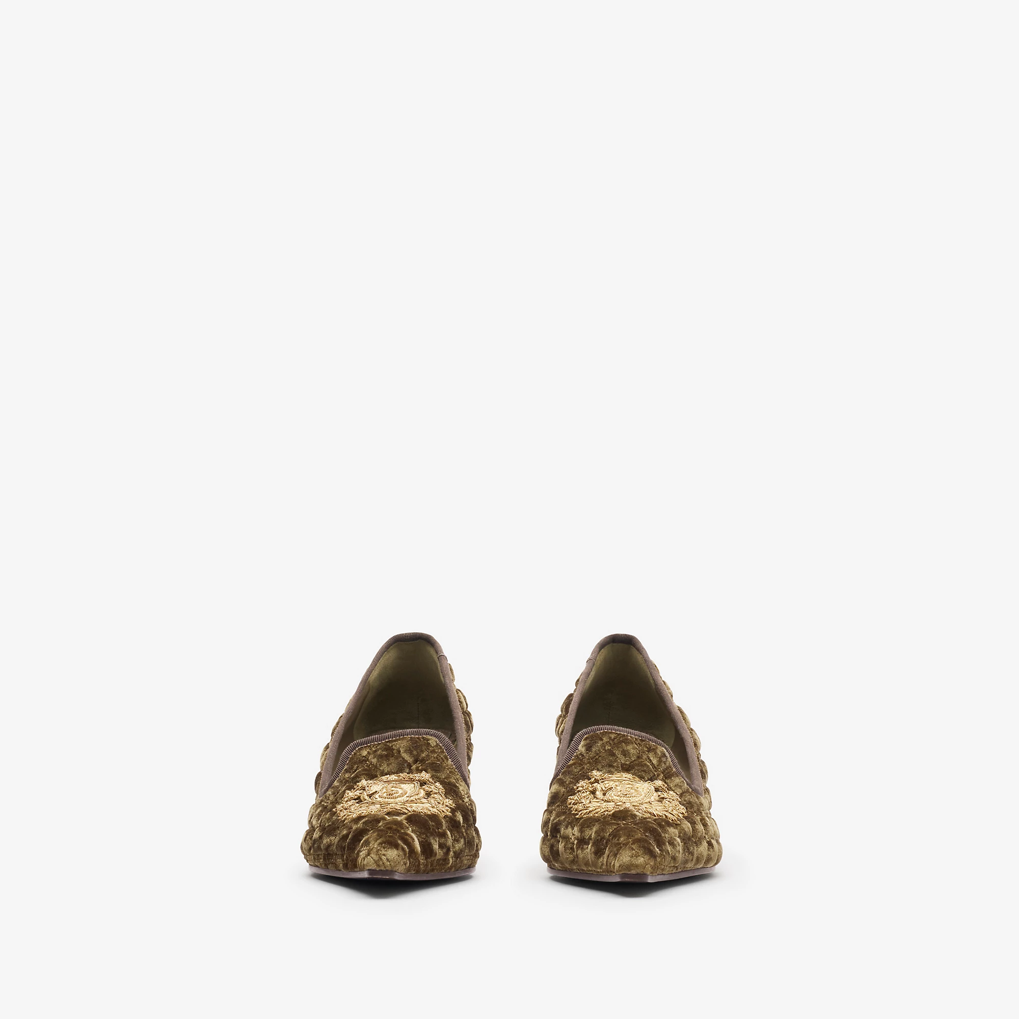 Quilted Velvet Cameo Slippersâ