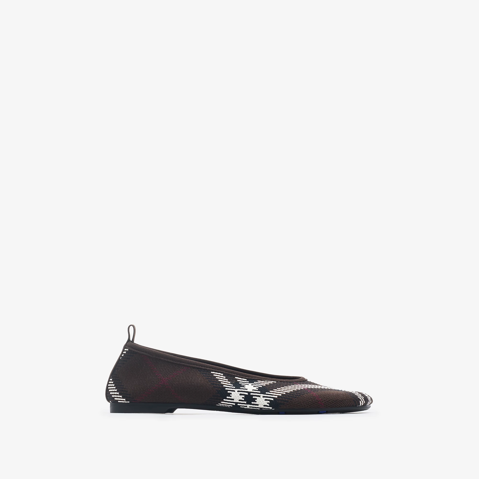 Check Knit Baby Ballerinas