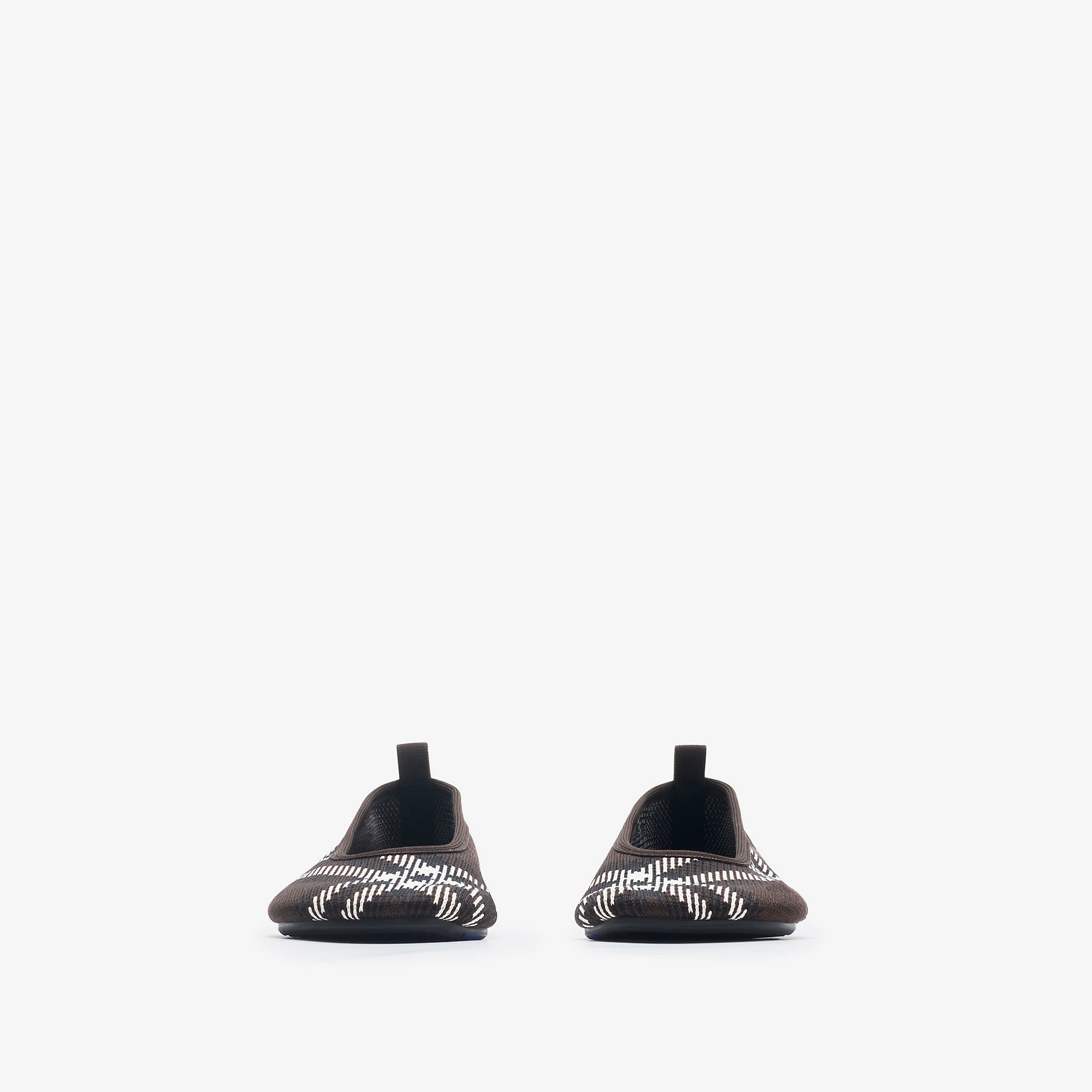 Check Knit Baby Ballerinas