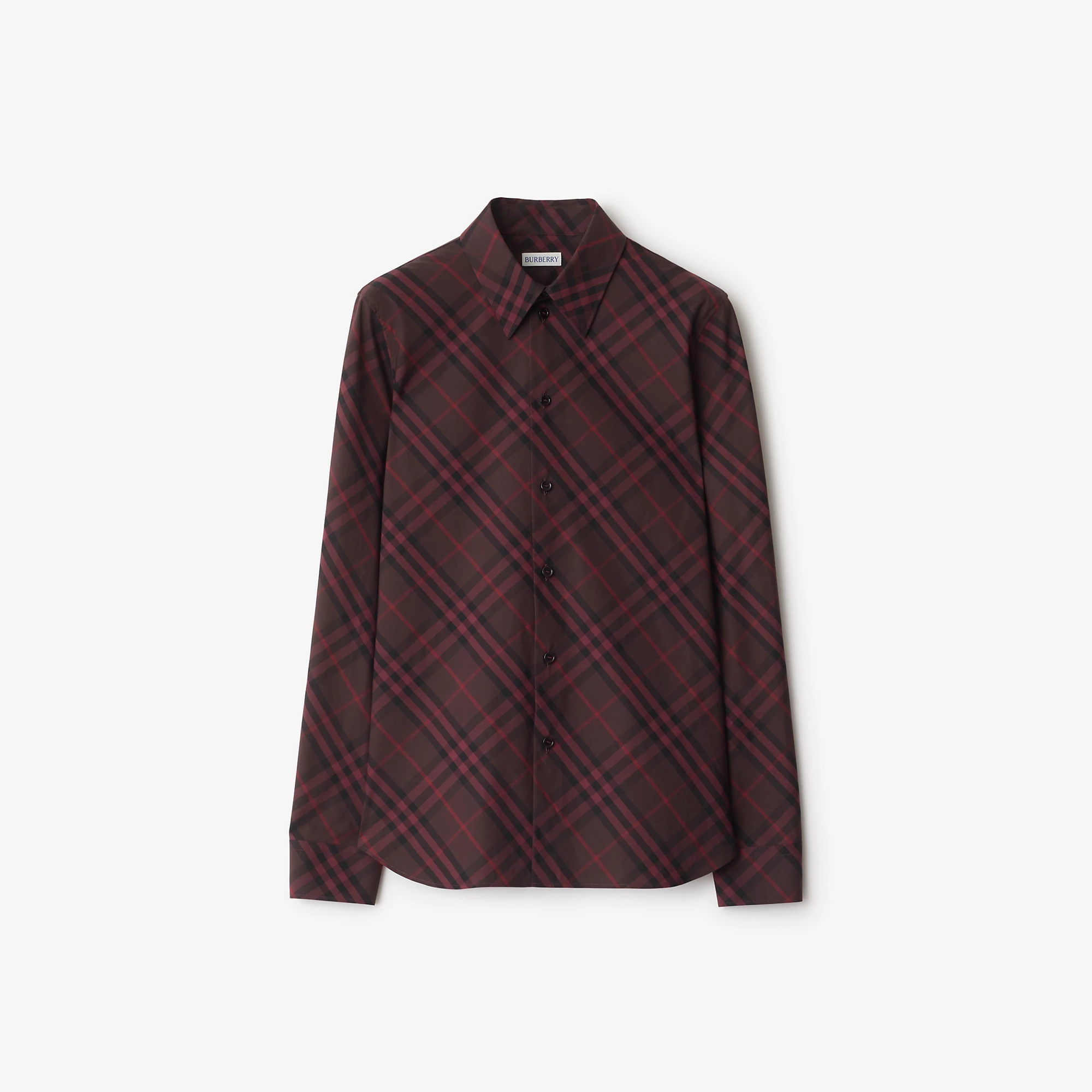 Slim Fit Check Cotton Shirt