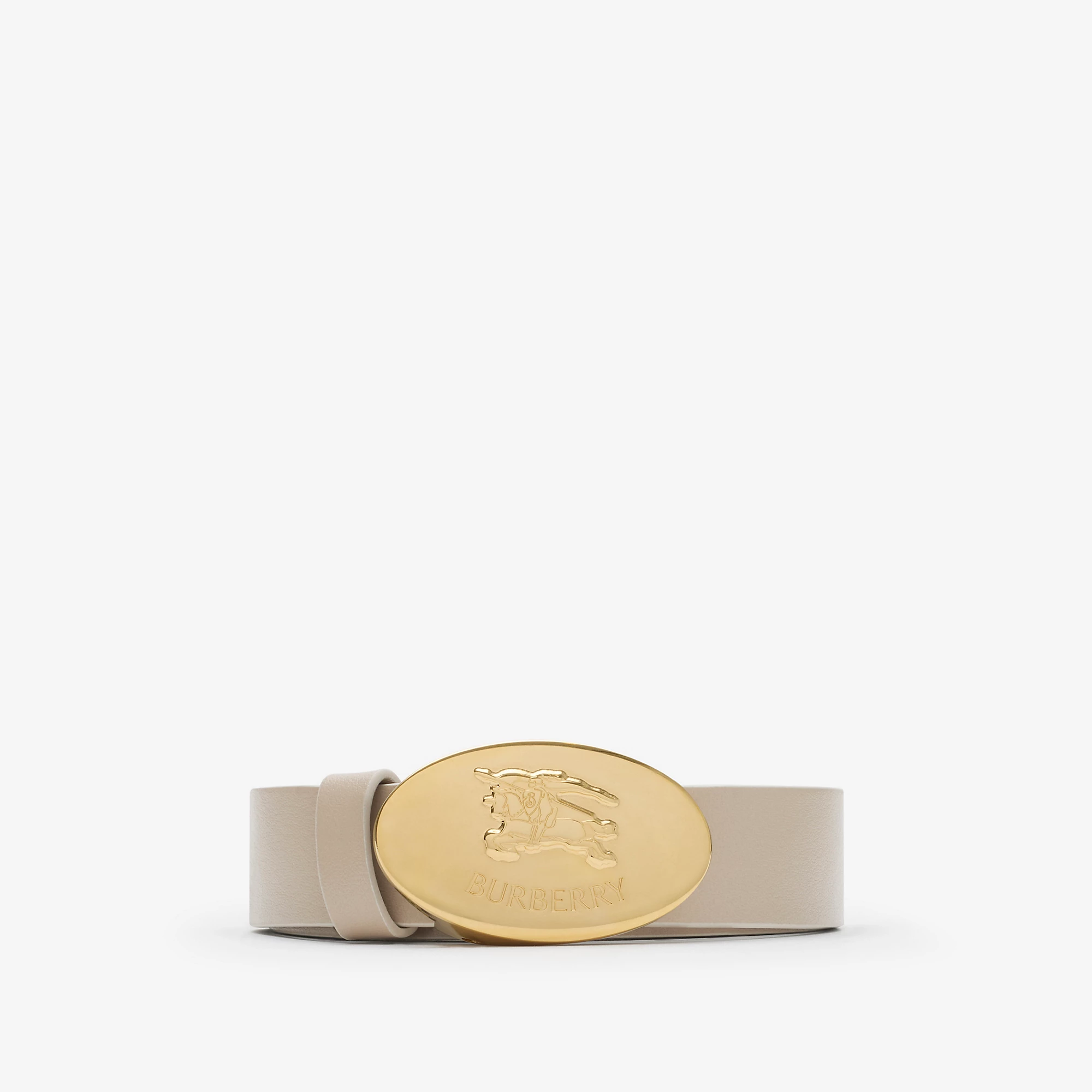 Reversible Leather Oval Knight Stamp Beltâ