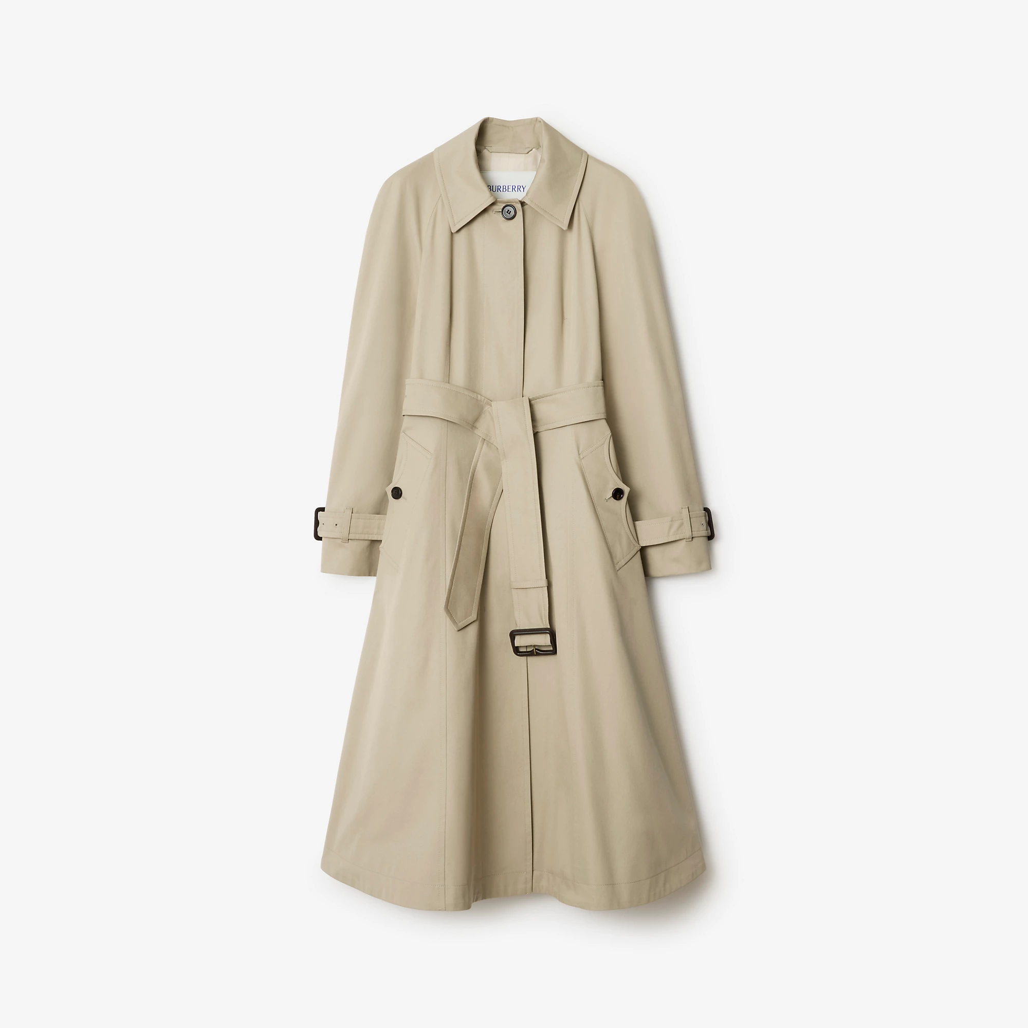 Long Gabardine Ellingham Fit-and-flare Car Coat