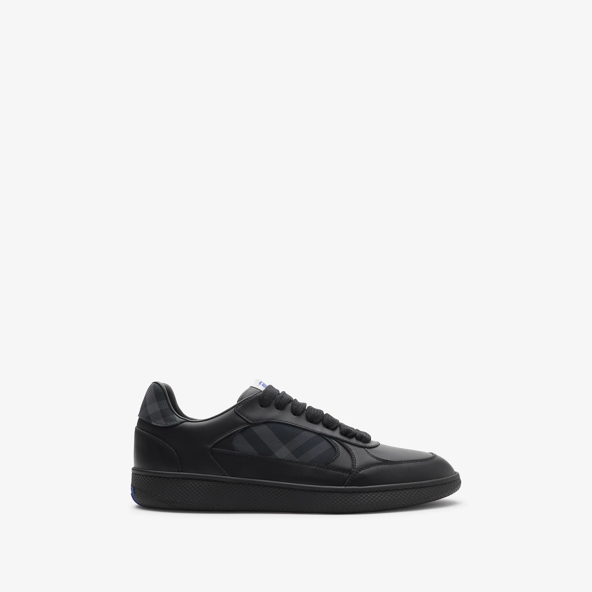Leather and Check Terrace Sneakersâ