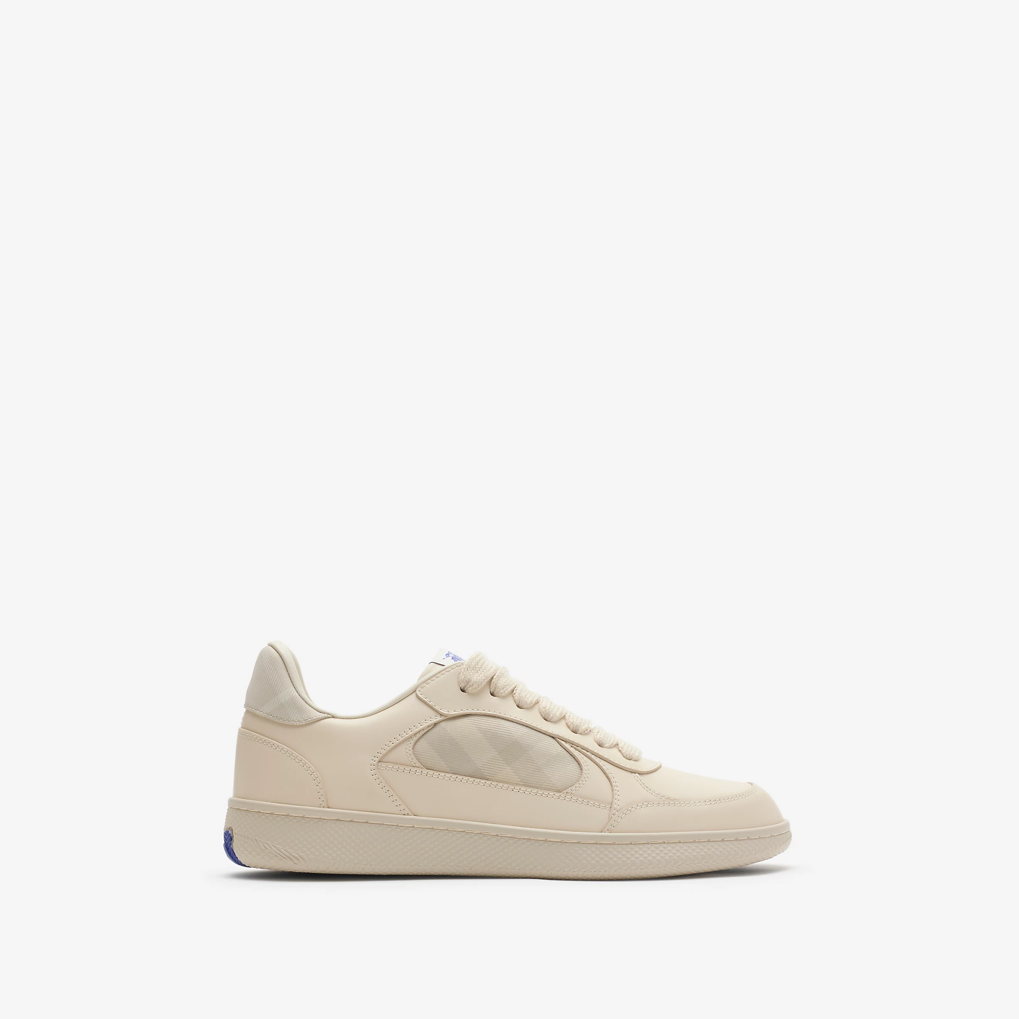 Leather and Check Terrace Sneakersâ