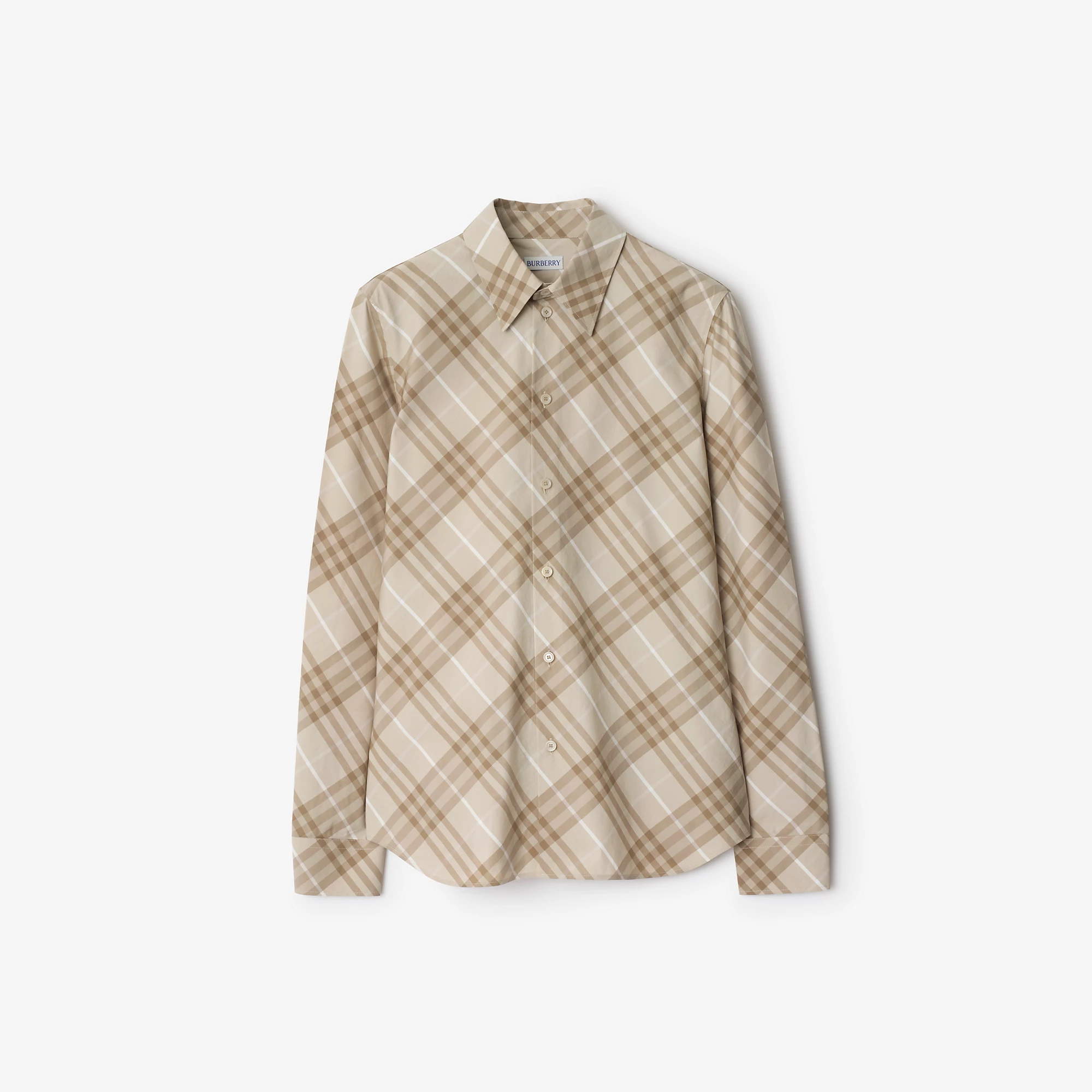 Slim Fit Check Cotton Shirt