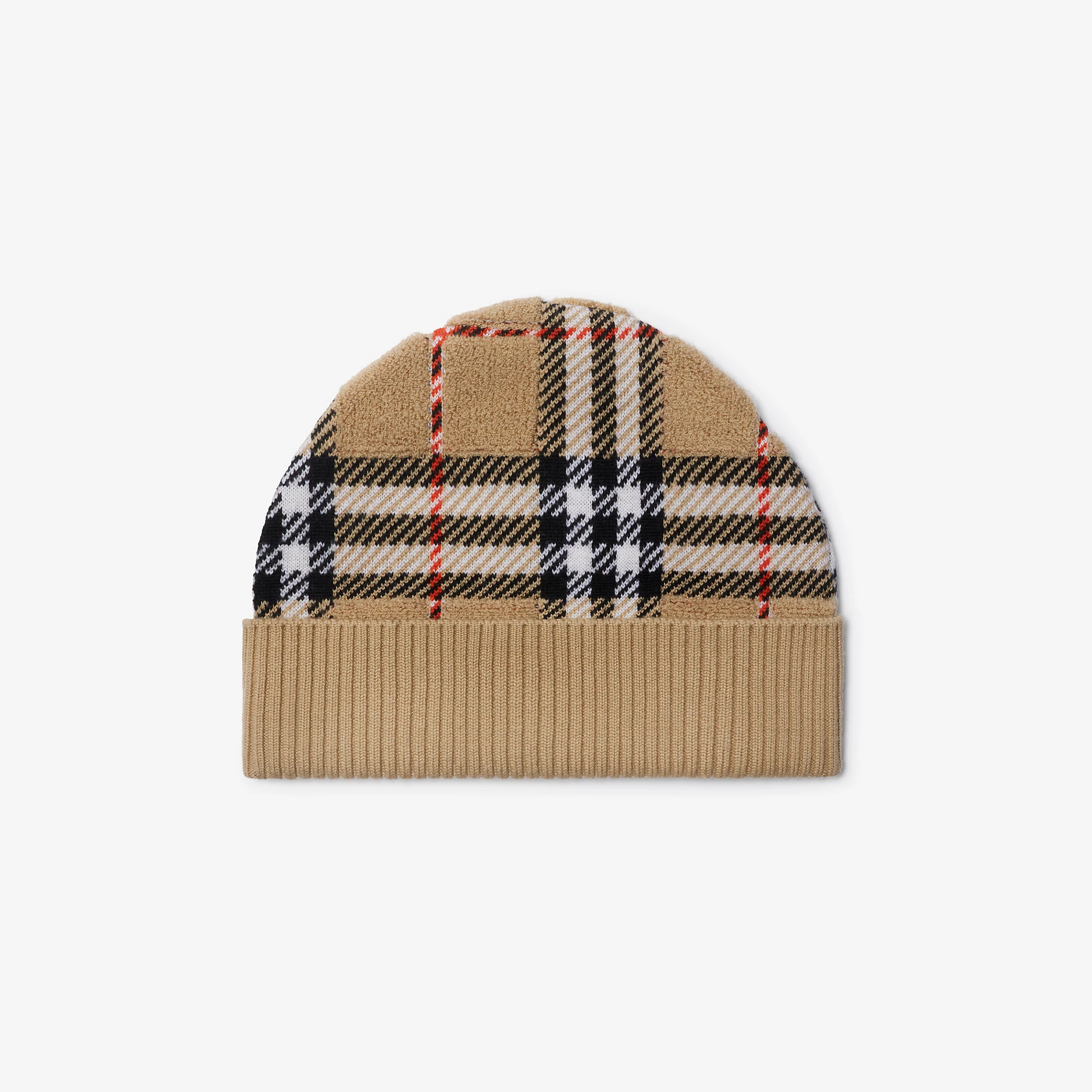 Check Wool Beanie