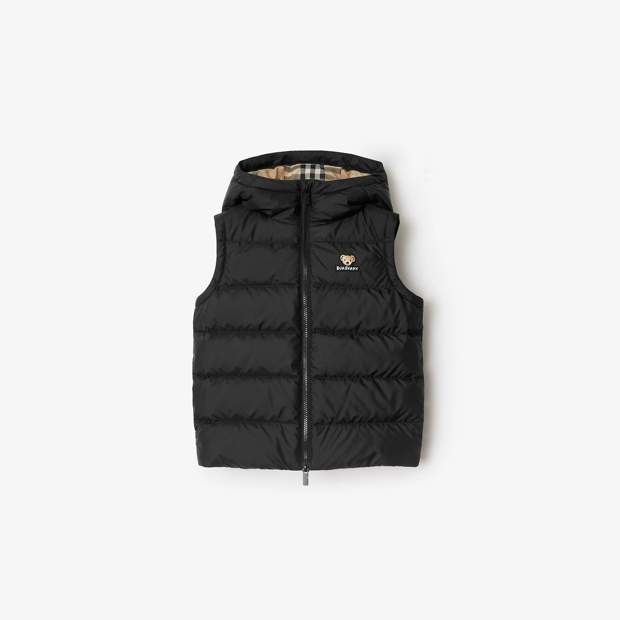 Nylon Hooded Puffer Gilet