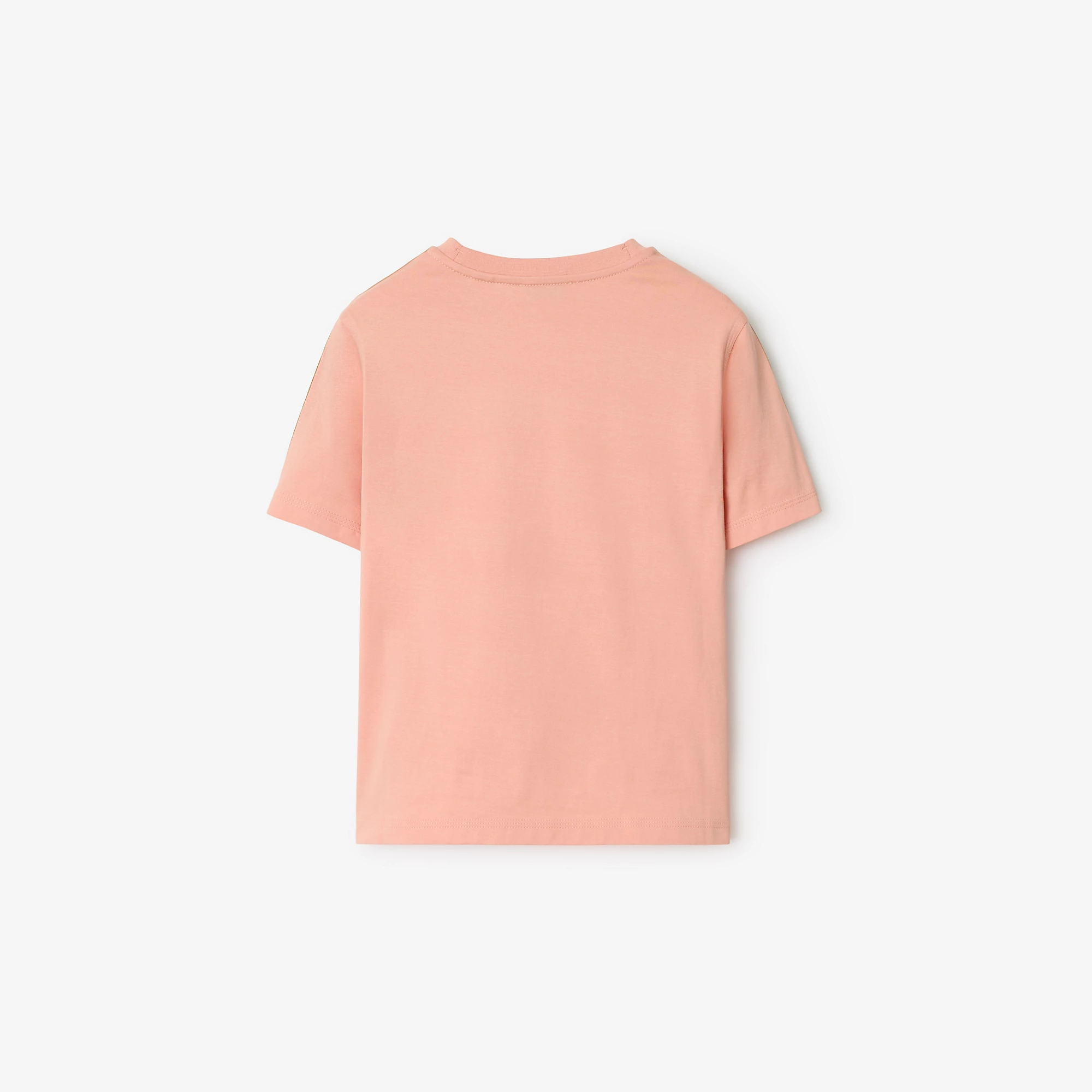 Check Trim Cotton T-shirt