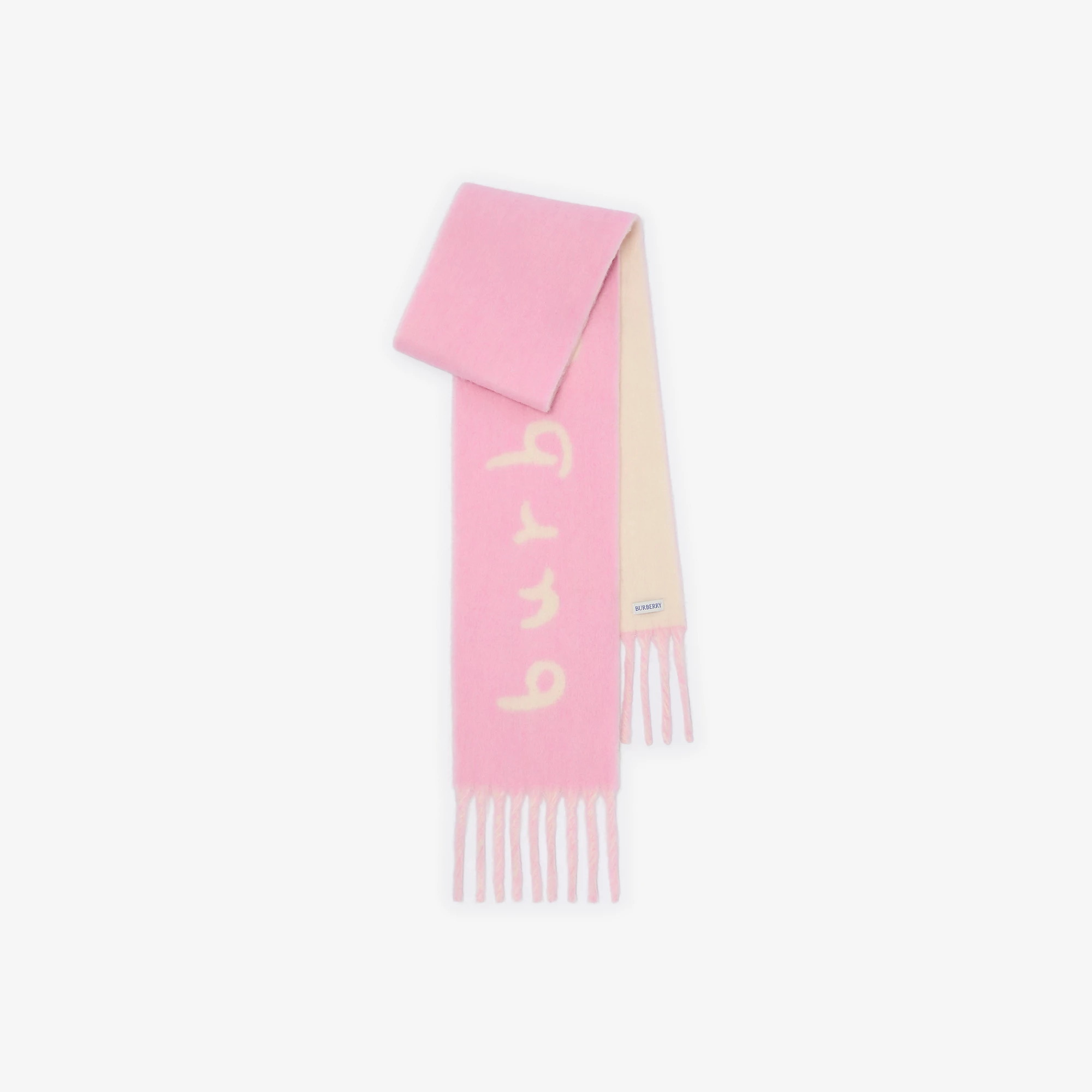 Reversible Logo Alpaca Wool Blend Scarf