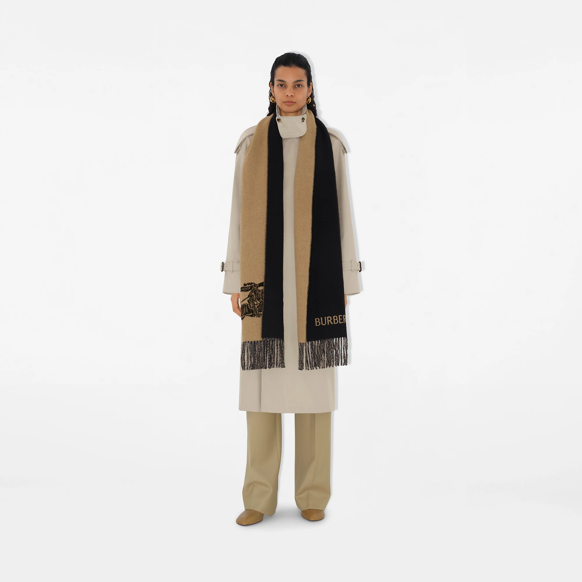 Reversible EKD Cashmere Scarf