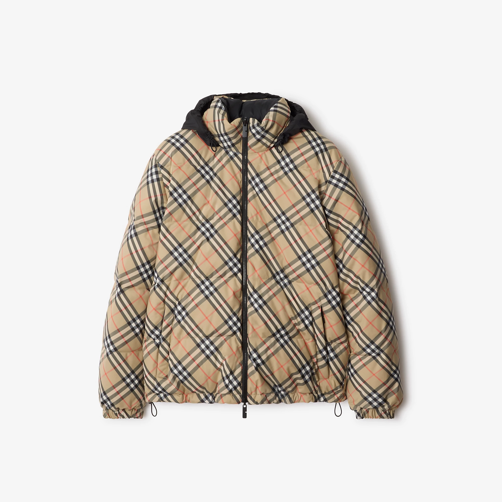 Reversible Check Puffer Jacket