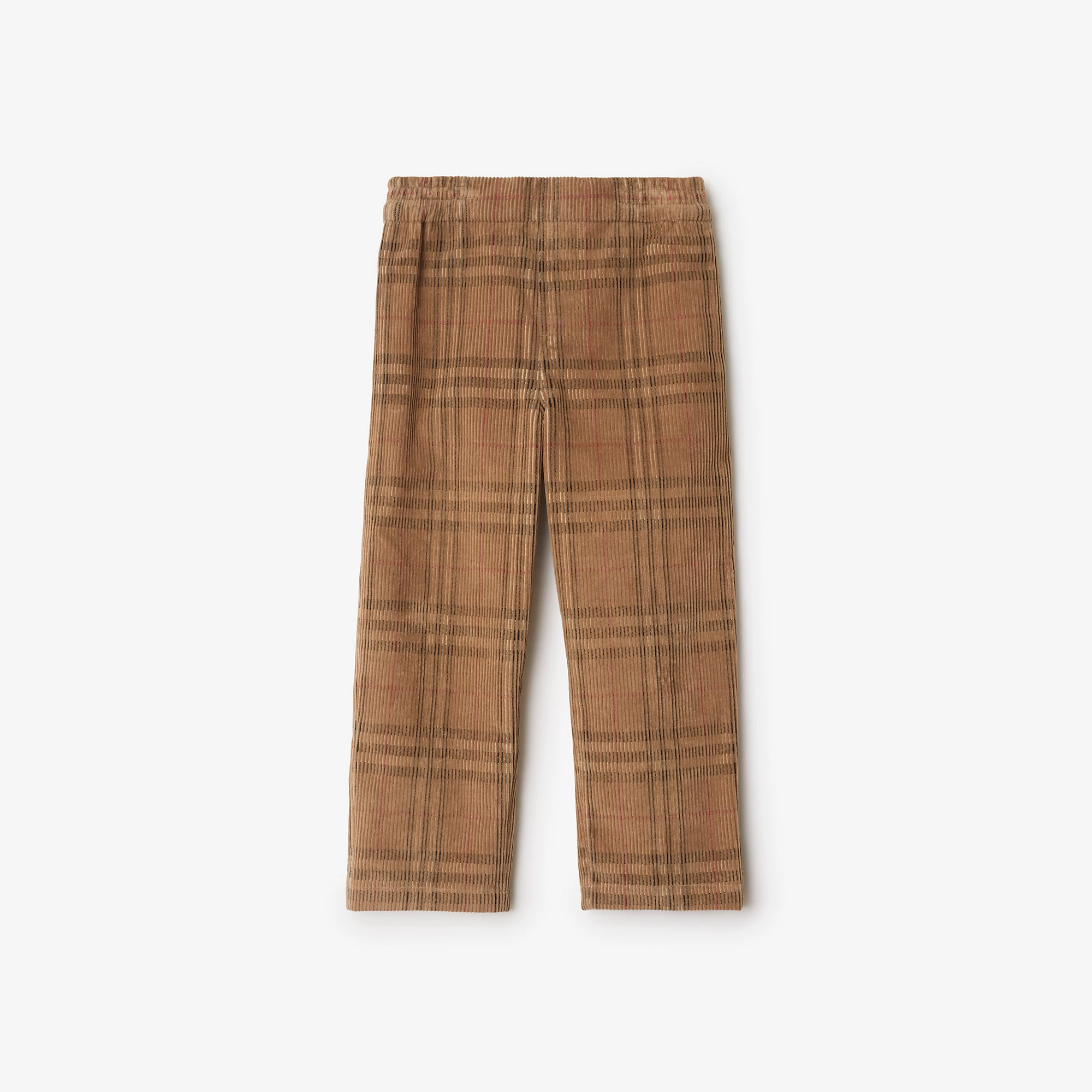 Check Corduroy Trousers