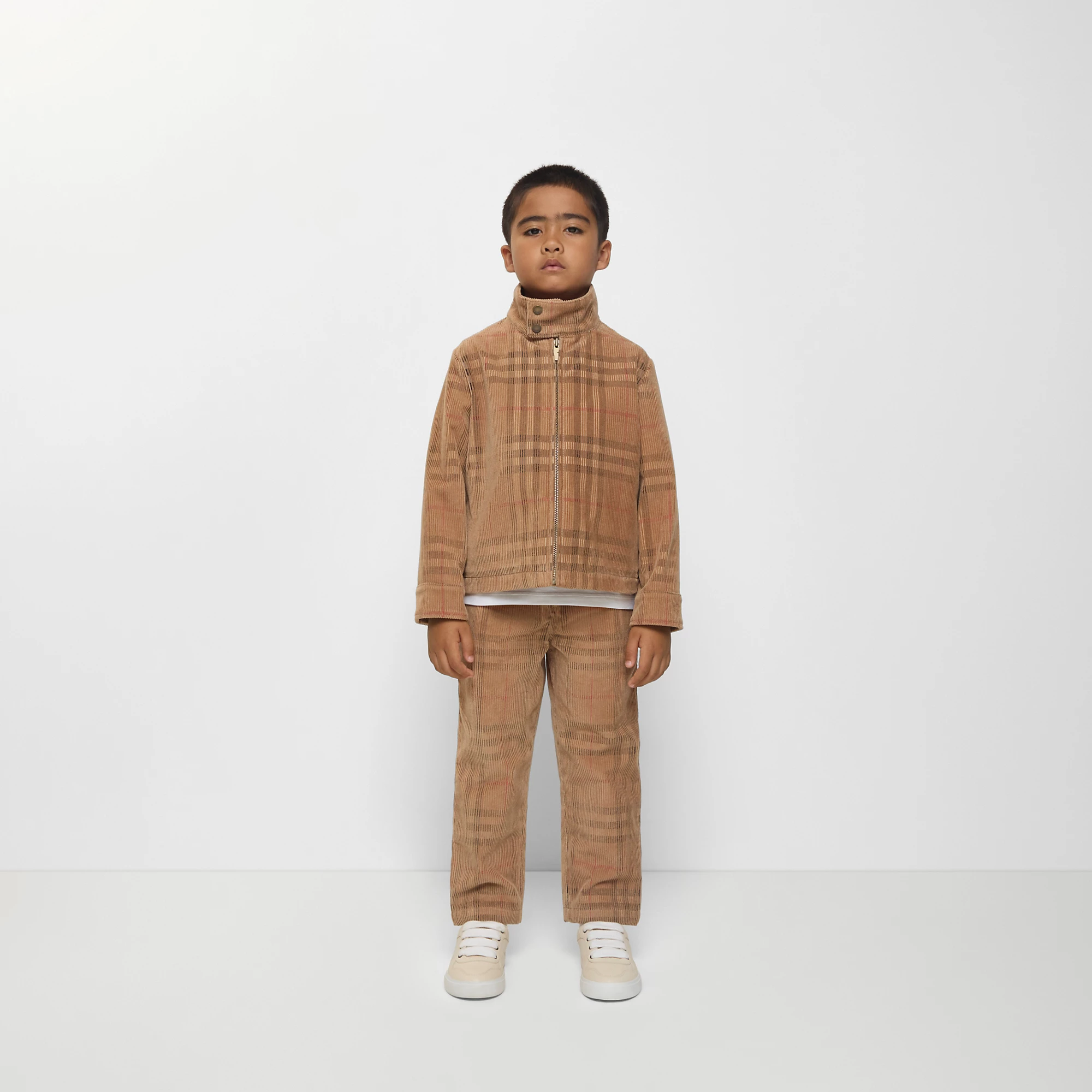 Check Corduroy Trousers