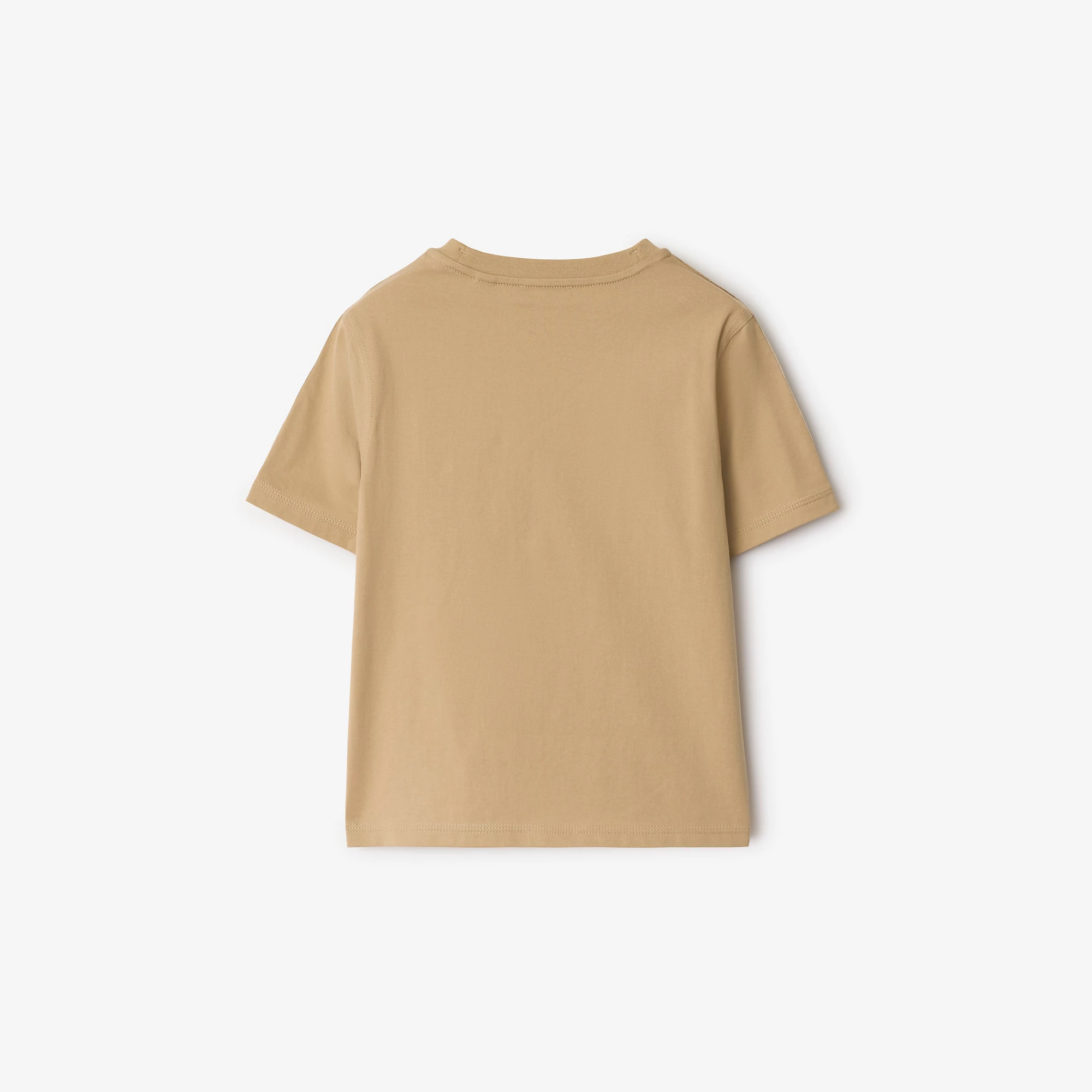 Check Trim Cotton T-shirt
