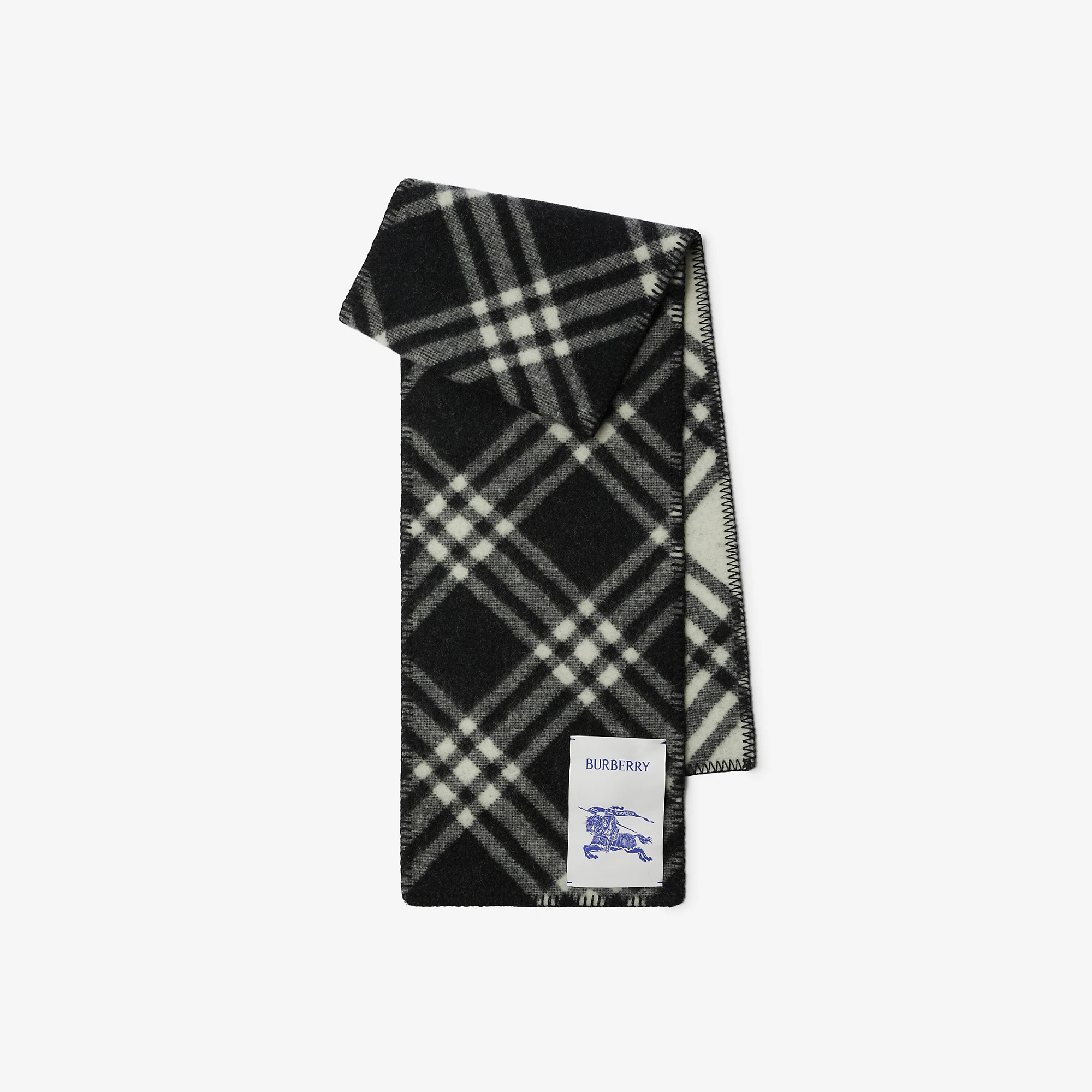 Check Wool Scarf