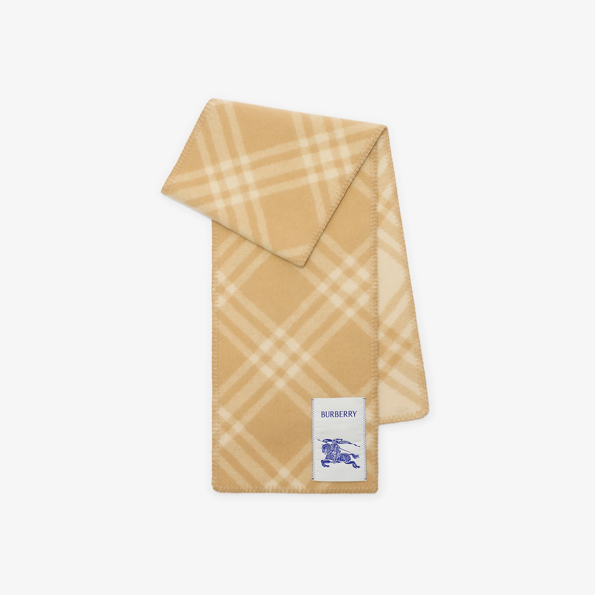 Check Wool Scarf