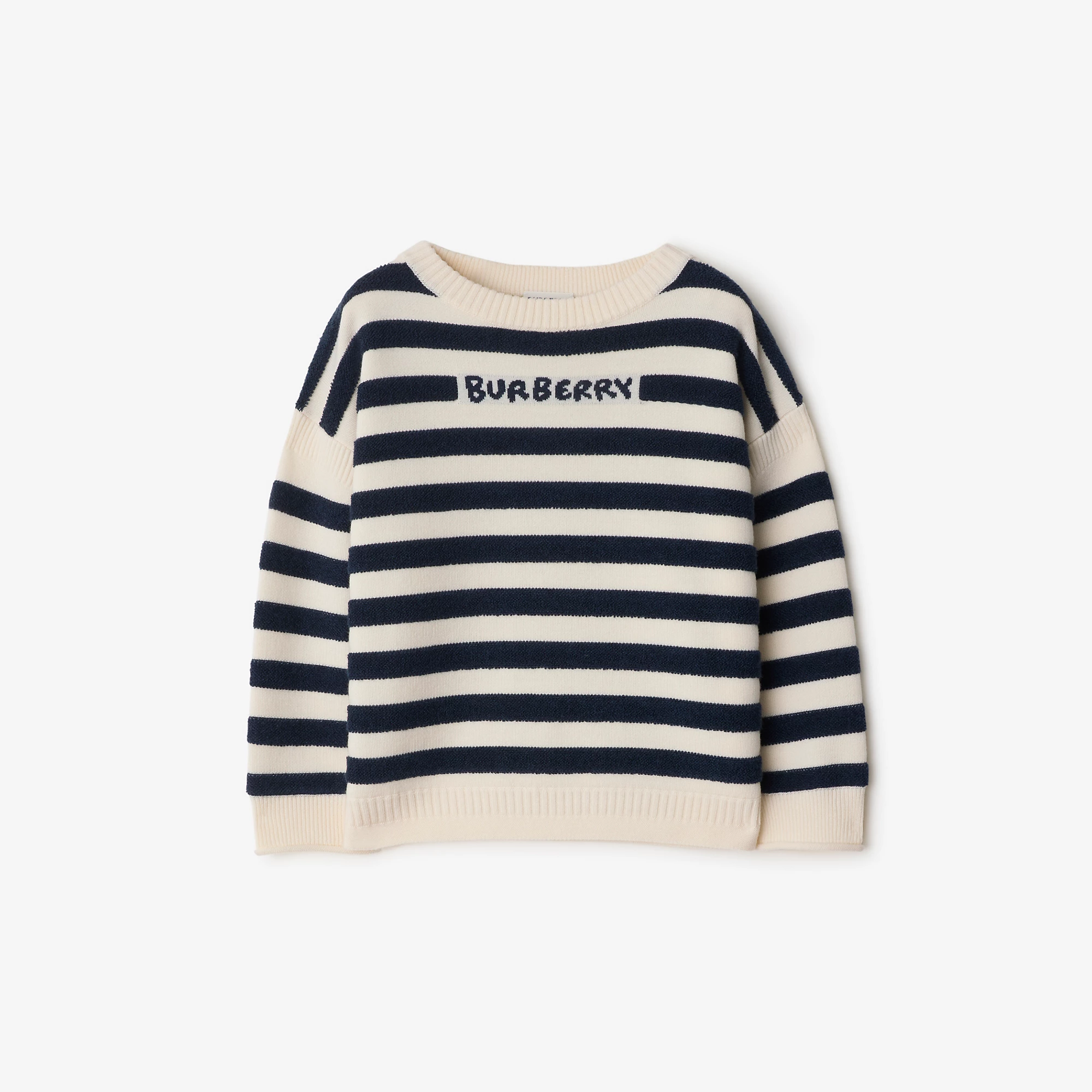 Logo Striped Wool Sweater