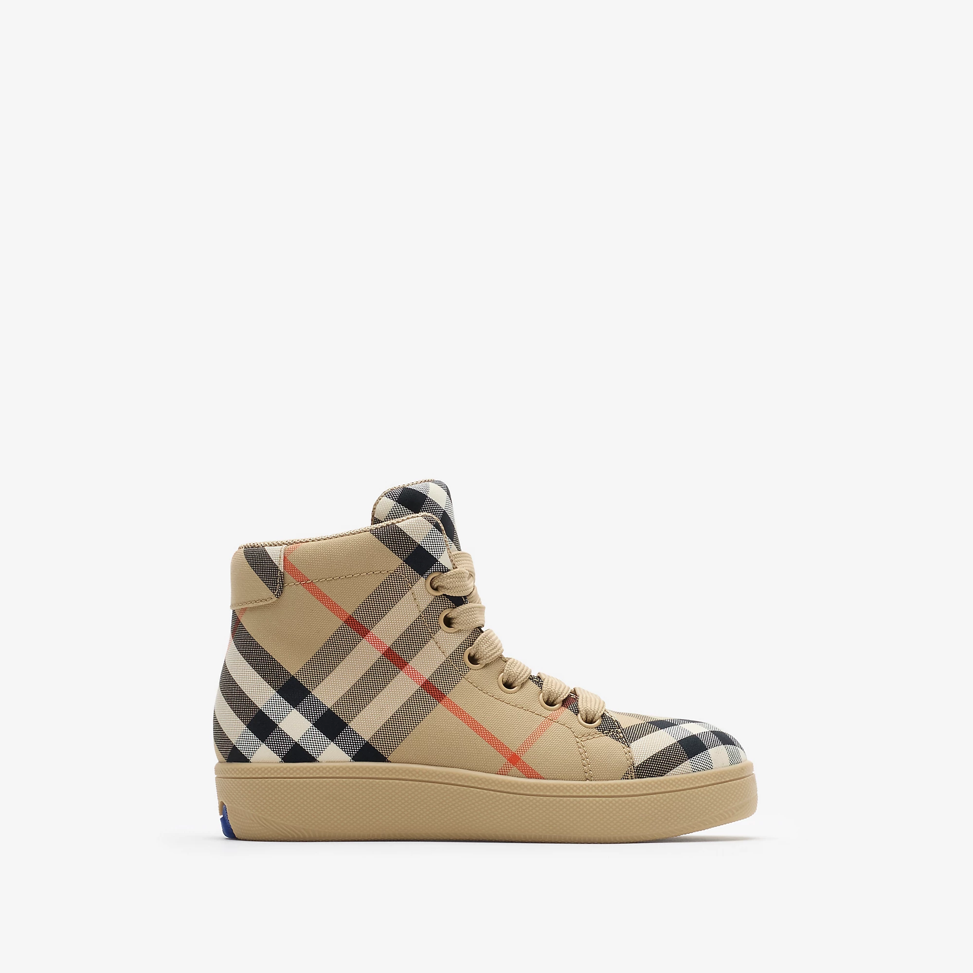 Check High-top Sneakers