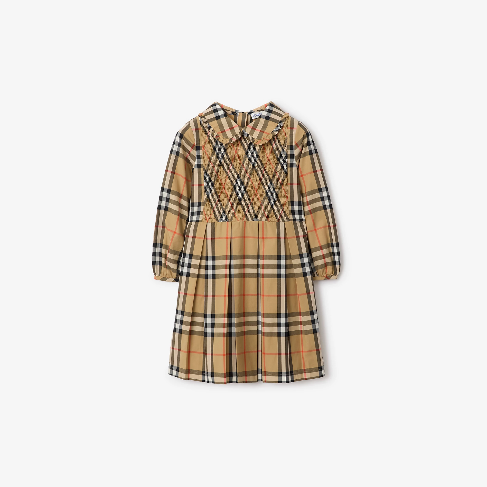 Check Cotton Poplin Dress