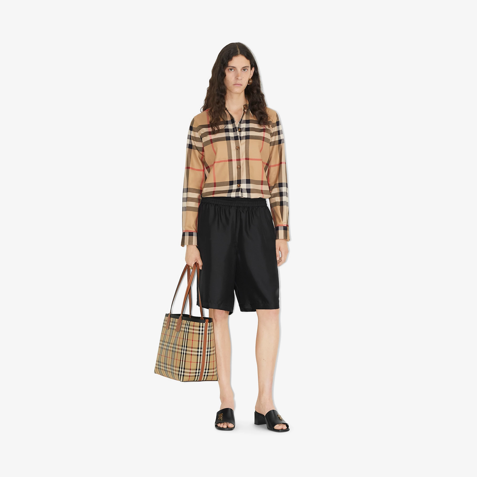 Check Stretch Cotton Shirt
