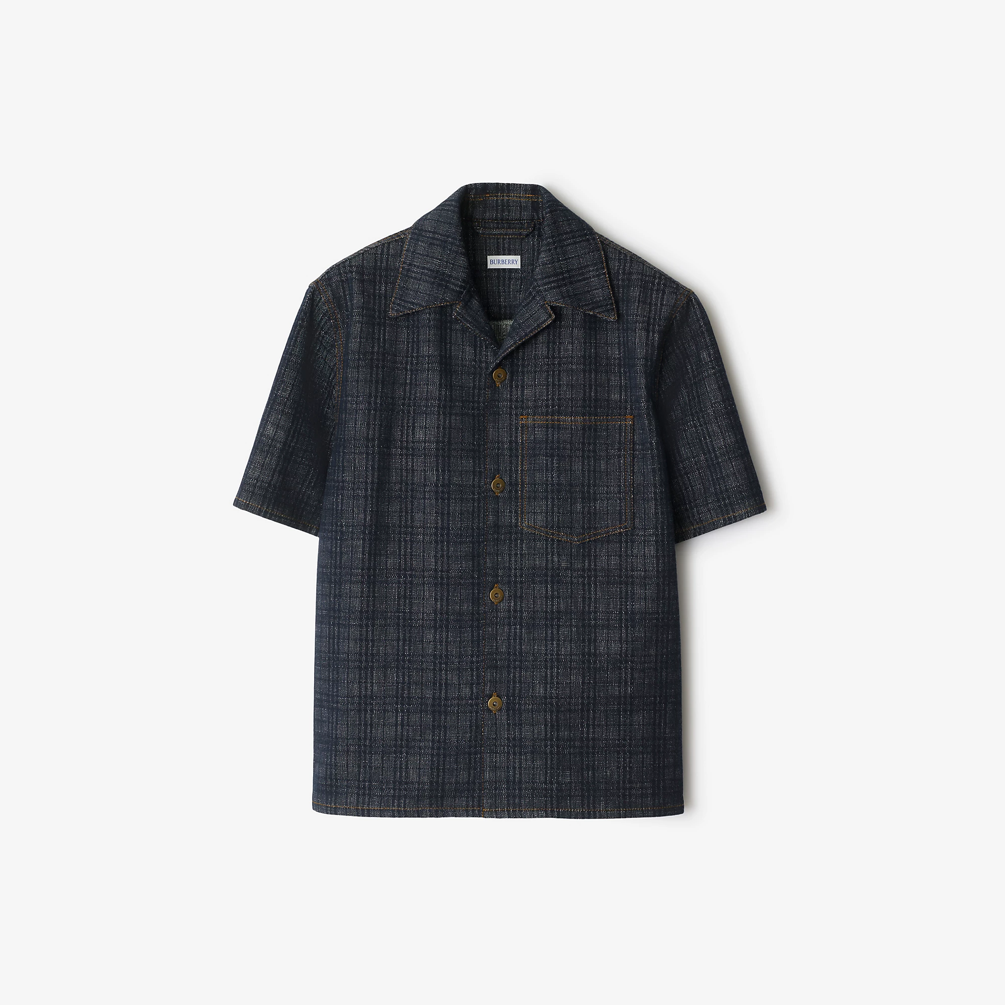 Relaxed Fit Check Denim Shirt