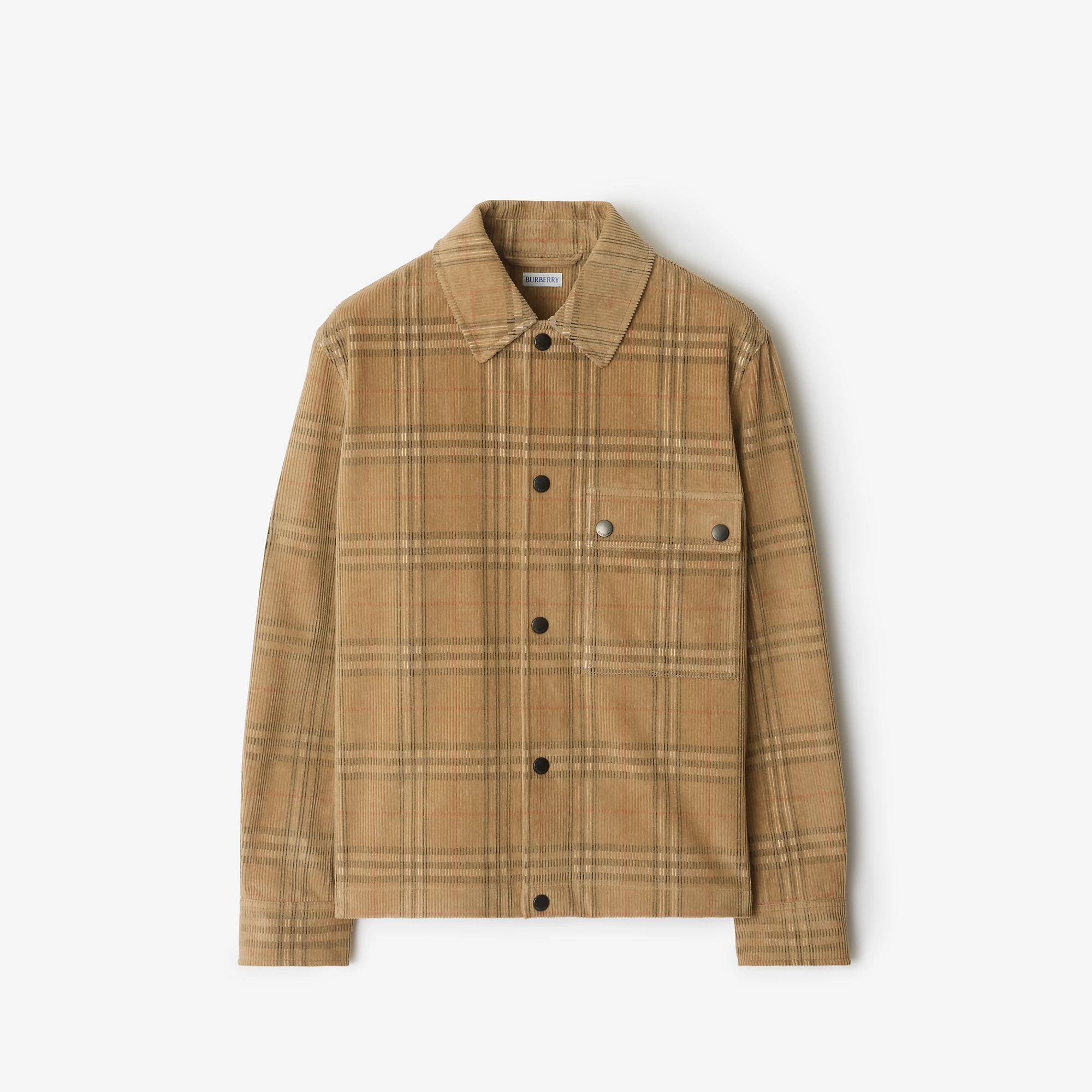 Check Corduroy Overshirt