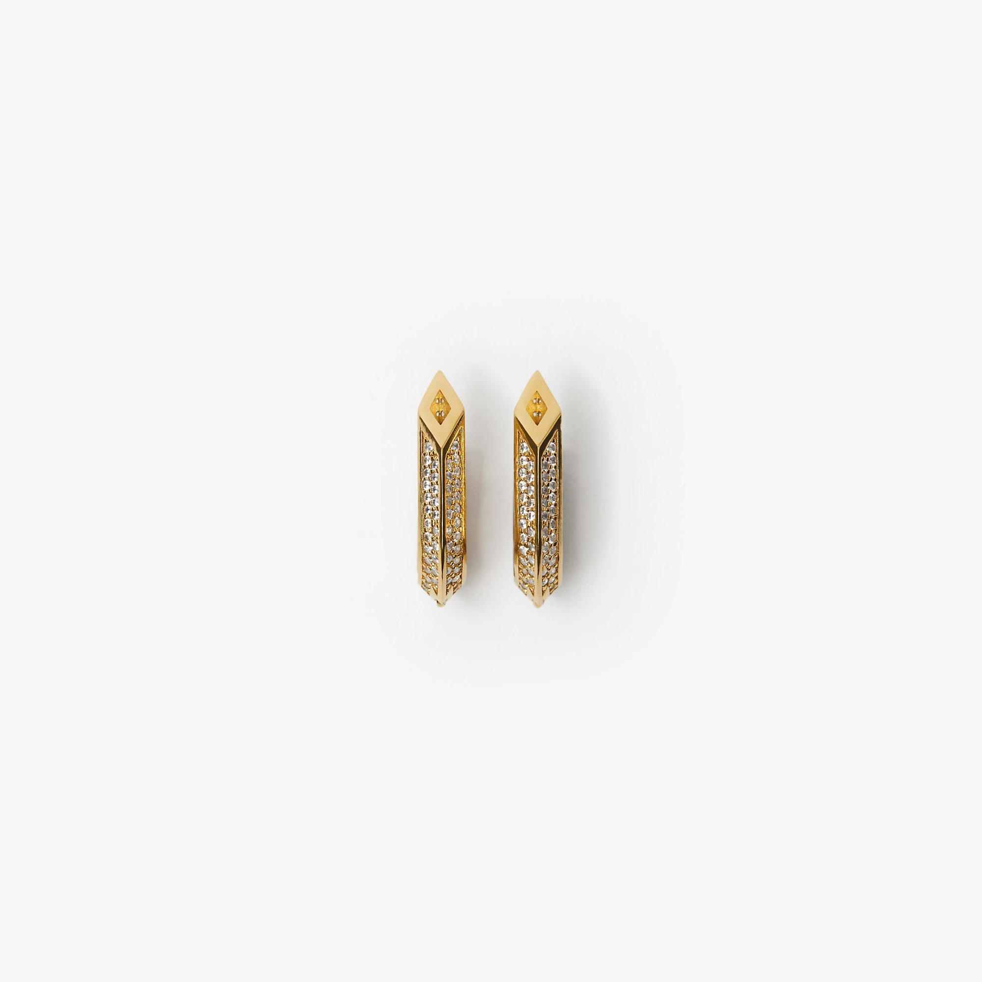 Hollow Spike PavÃ© Earrings