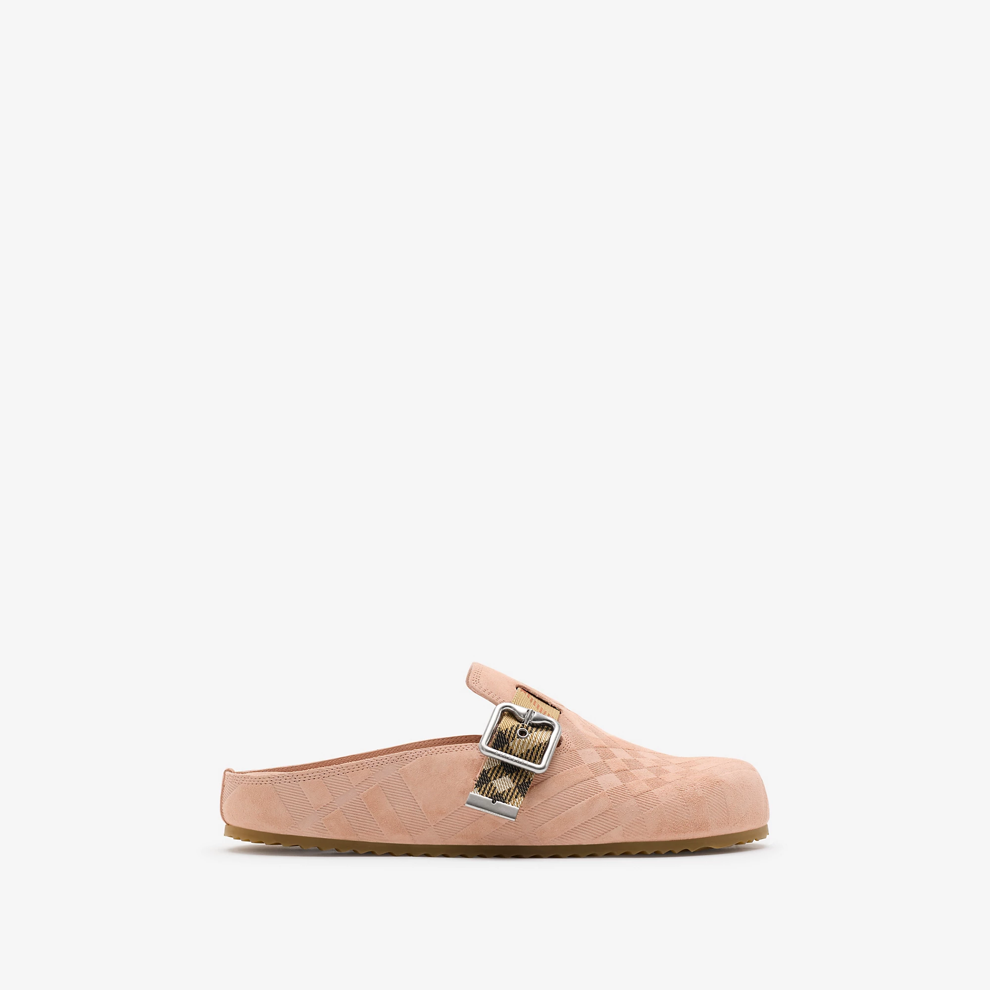 Check Suede Urchin Clogs