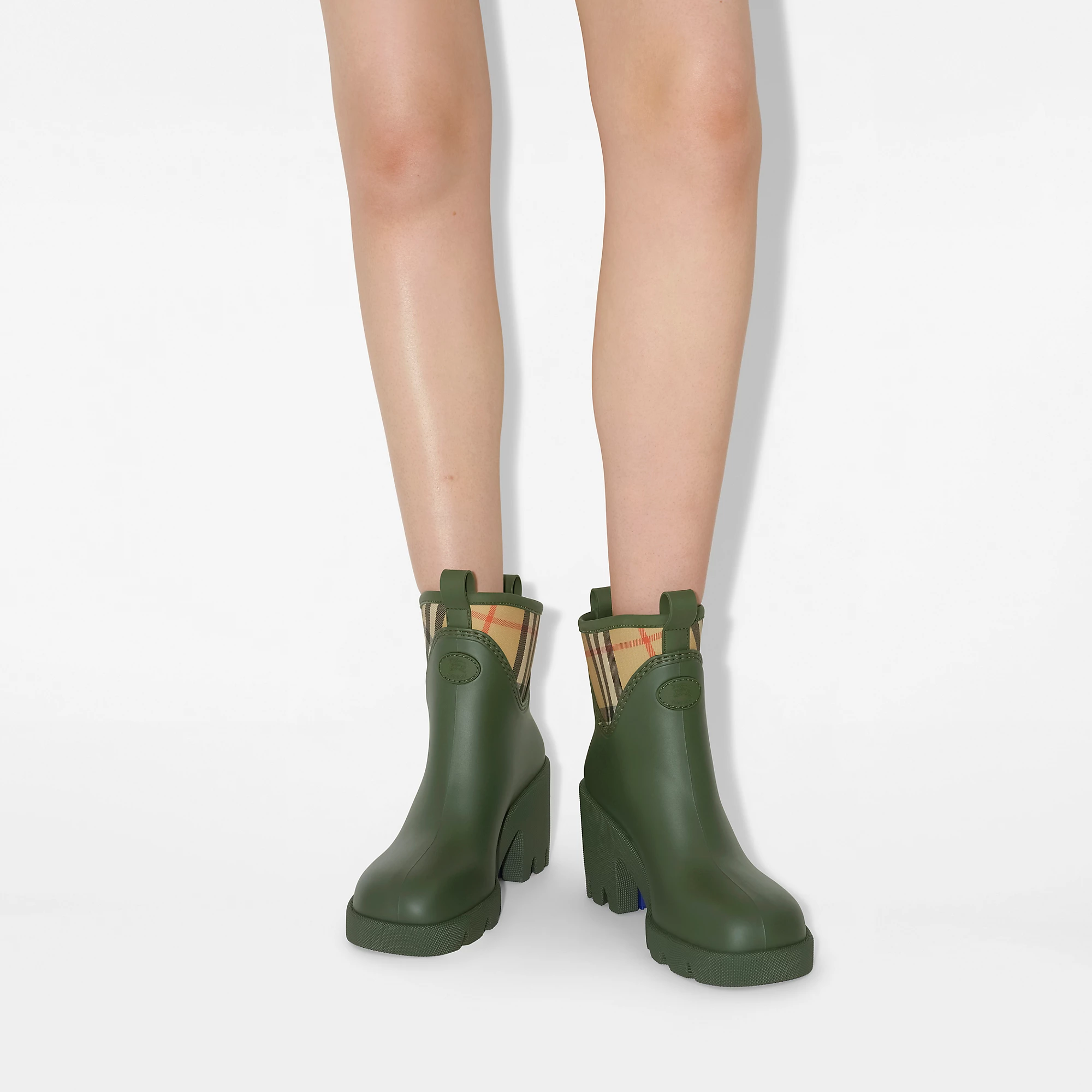 Rubber Marsh Stamp Heeled Low Bootsâ