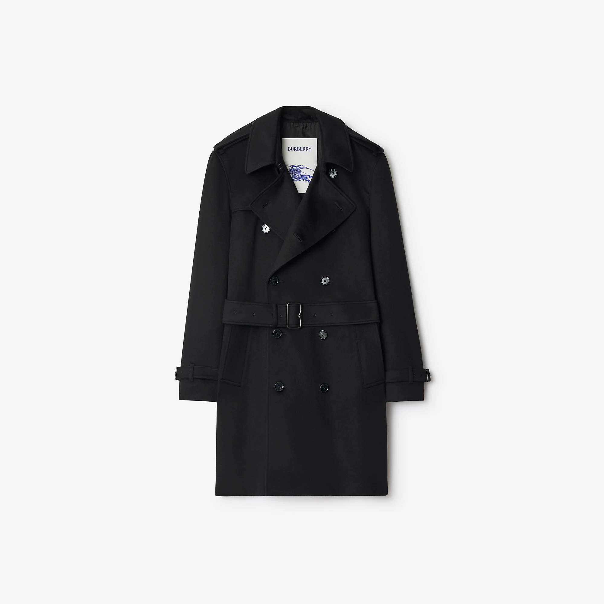 Mid-length Cashmere Trench Coat