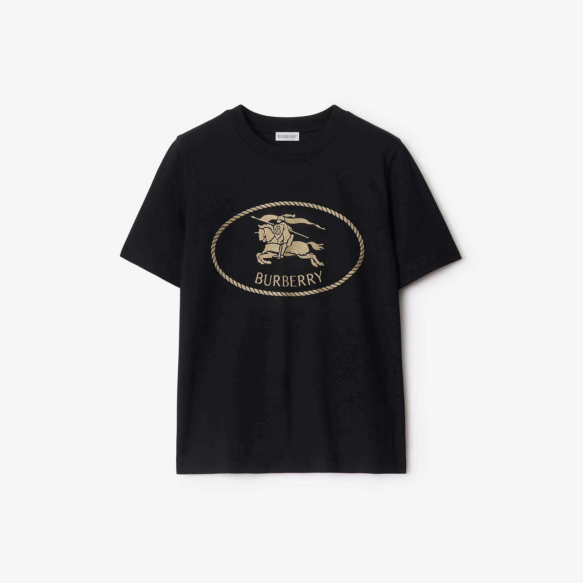 Knight Stamp Cotton T-shirt