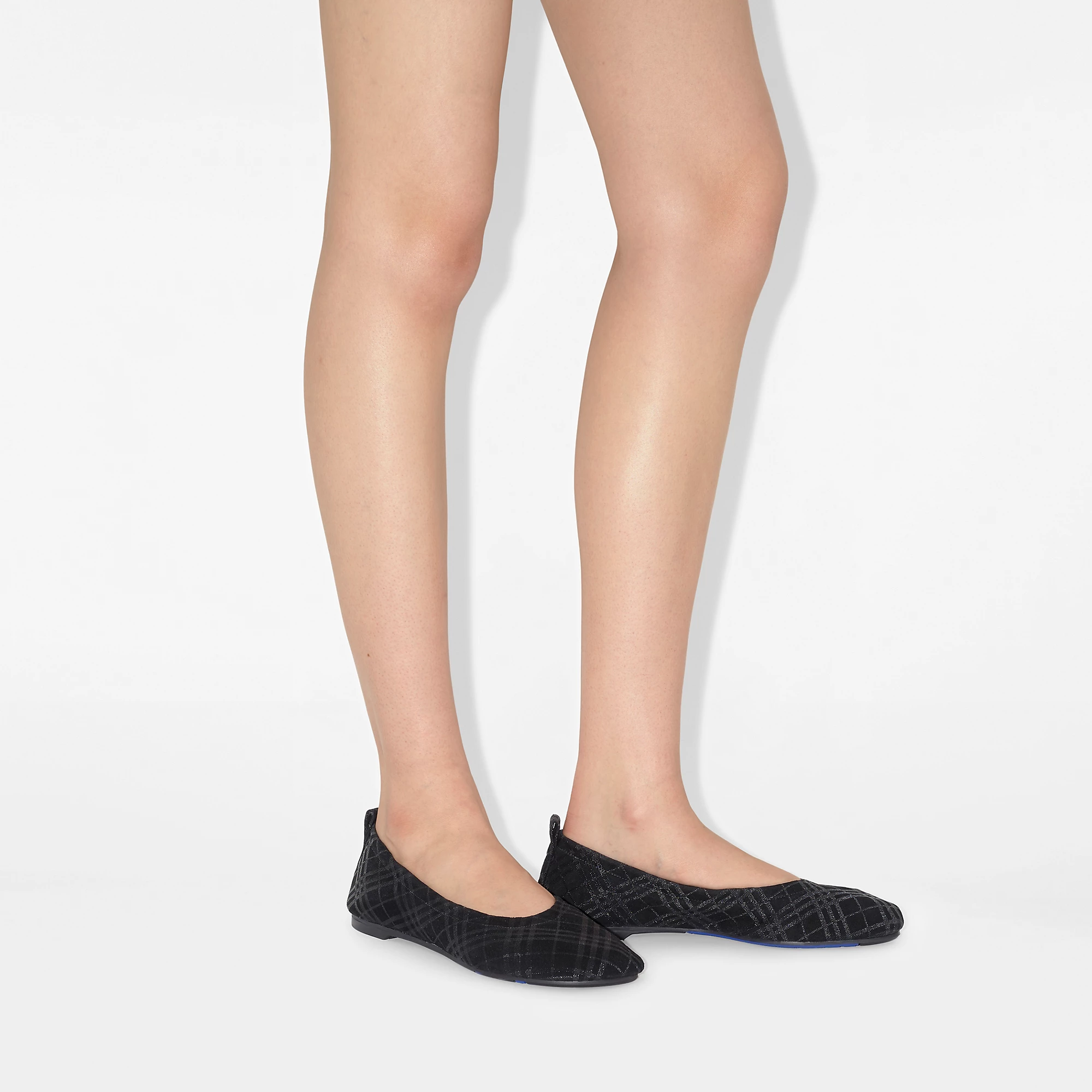 Check Suede Baby Ballerinasâ