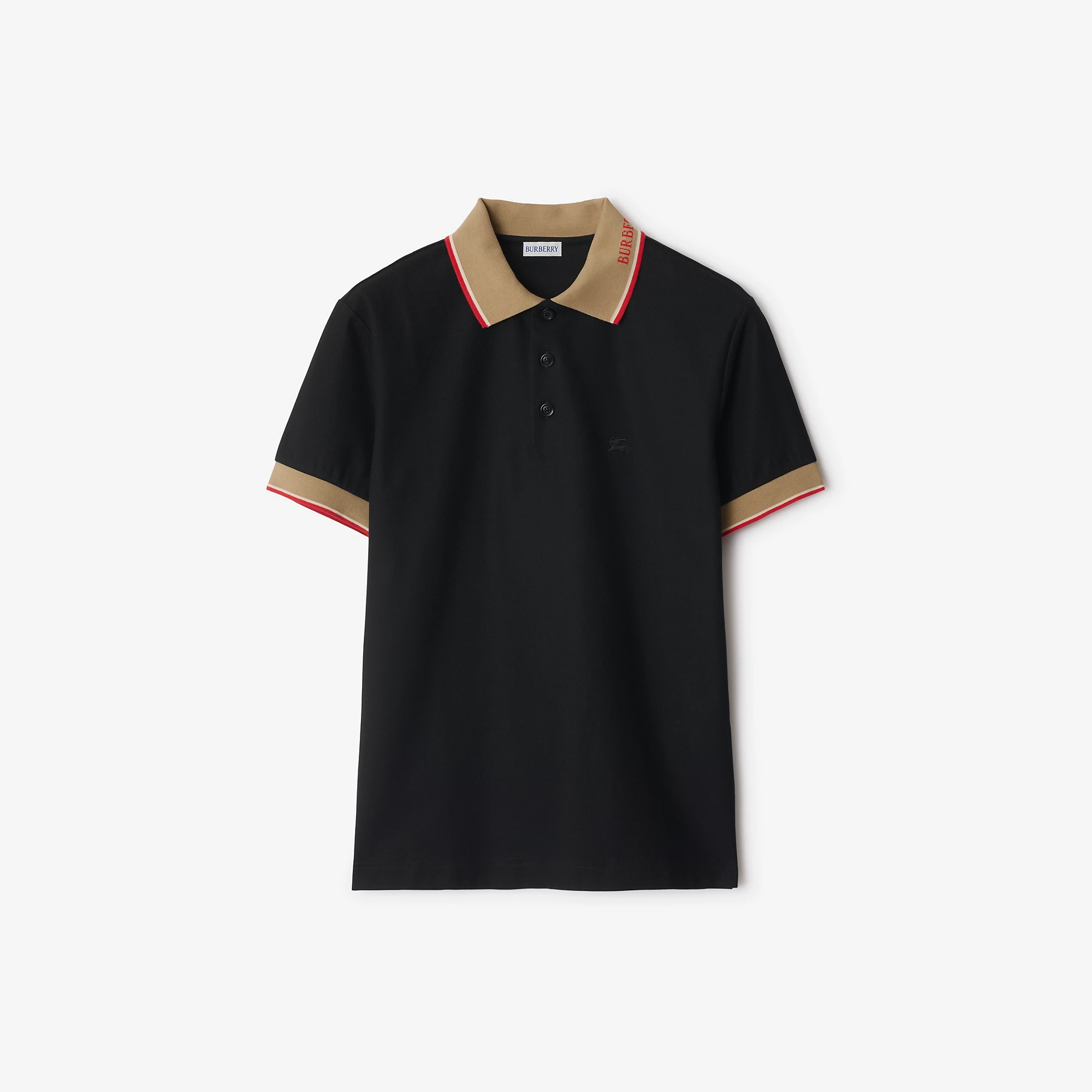 Logo Collar Cotton Polo Shirt