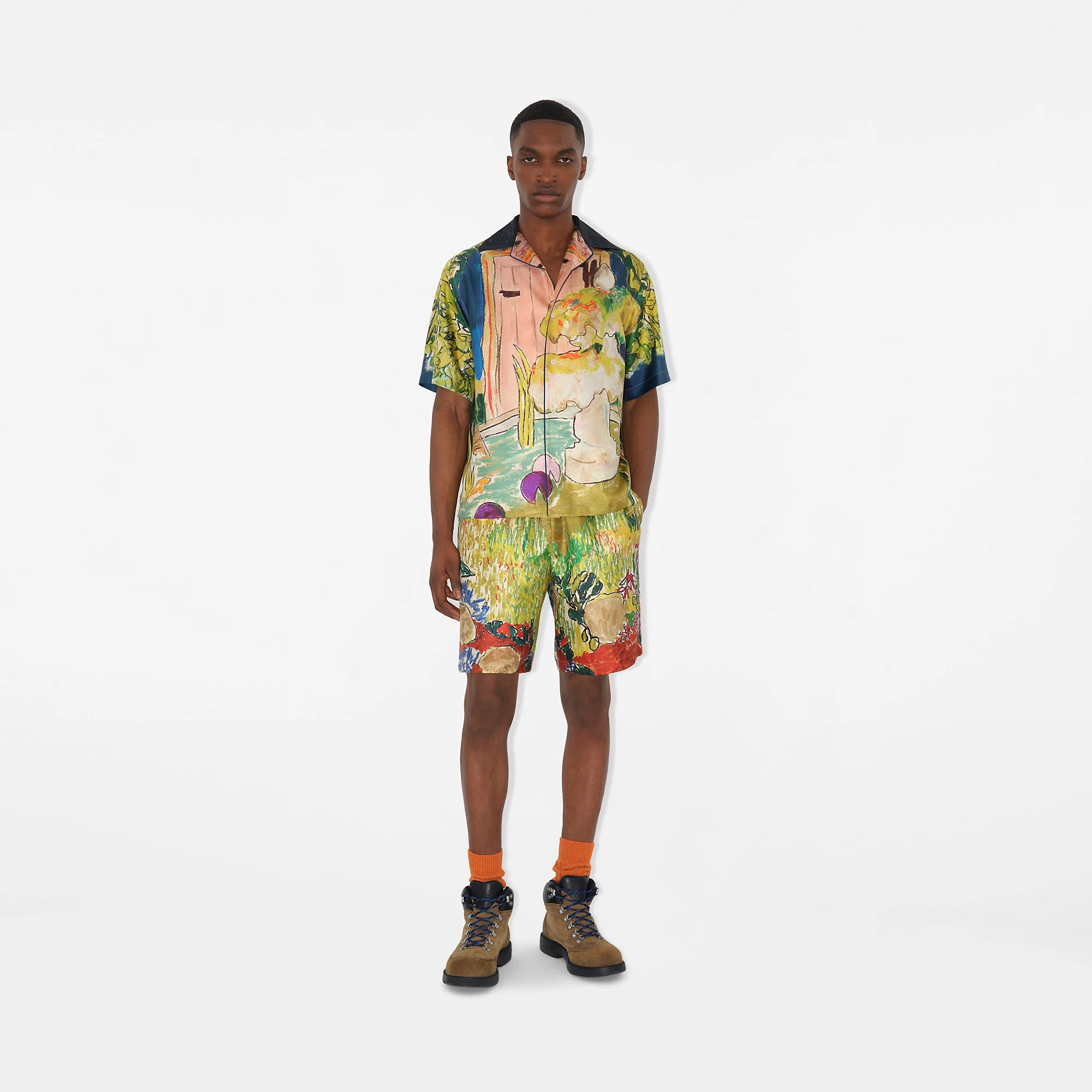 Highgrove Fountain Silk Shorts