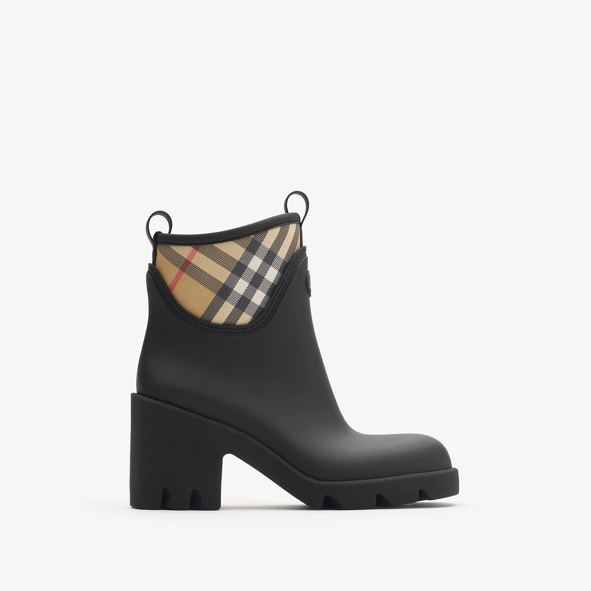 Rubber Marsh Stamp Heeled Low Bootsâ